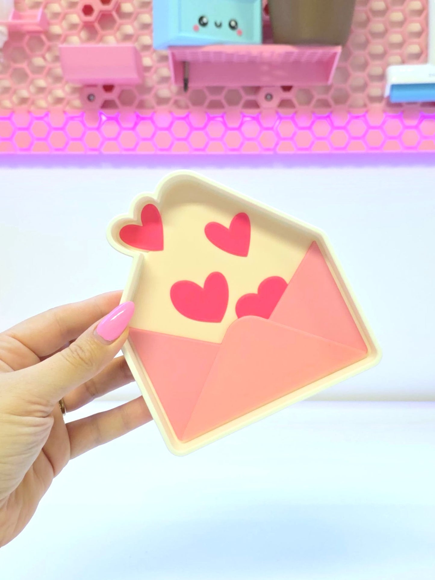 Love Letter Trinket Dish 3D Print File – STL 3MF (Digital Download)