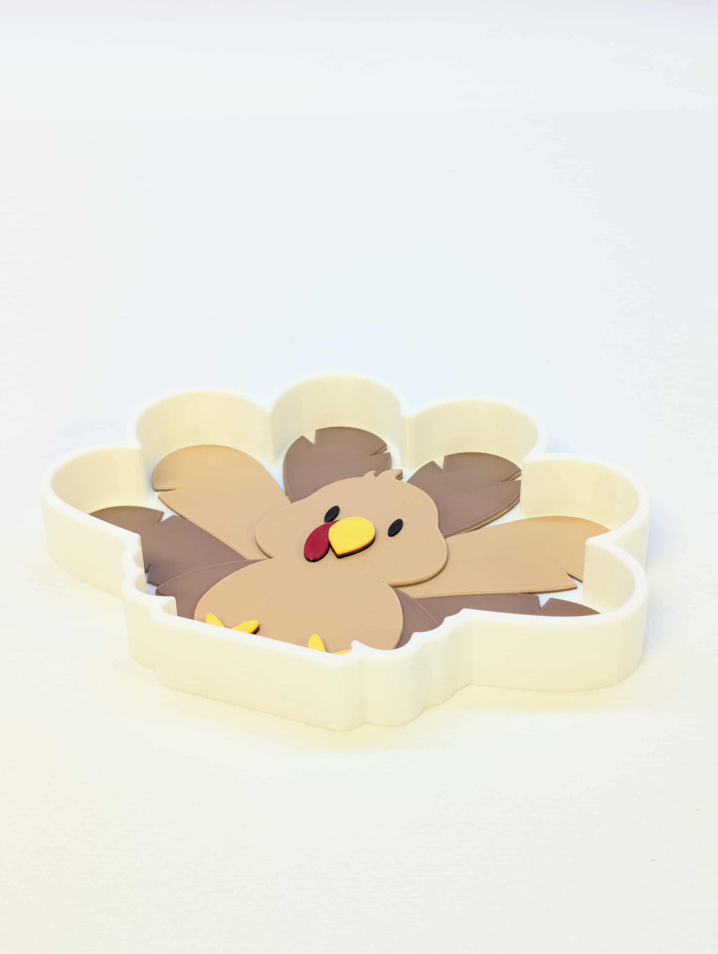 Turkey Trinket Dish STL & 3MF File – 3D Print File – Cute Desk Organization – Digital Download