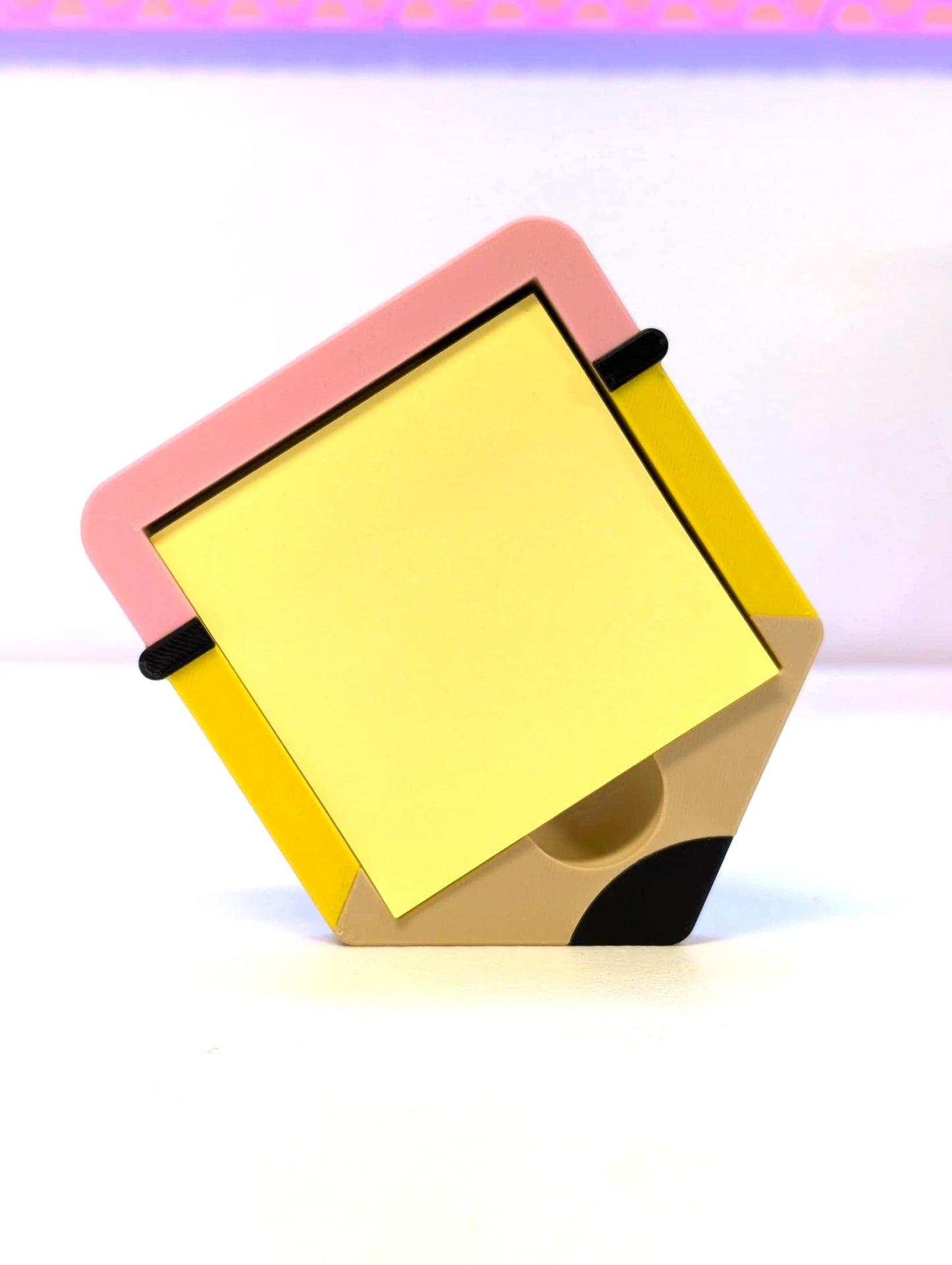 Pencil Sticky Note Holder - STL & 3MF - Digital Download