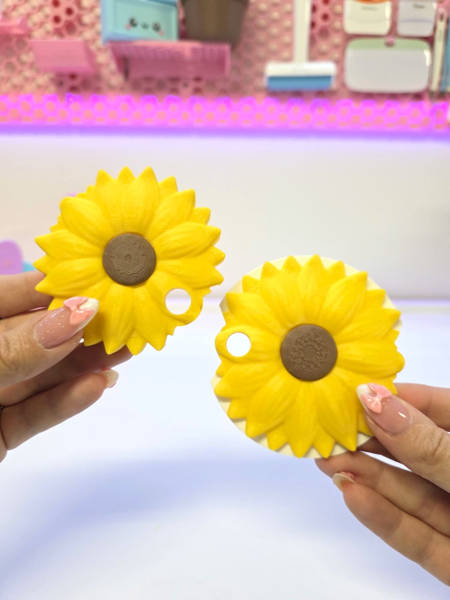 40oz Sunflower Tumbler Topper: 3D Print STL & 3MF File Lid Toppers (Digital Download)