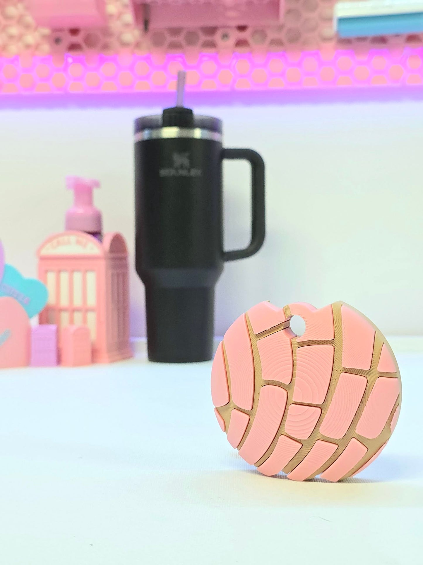 40OZ Concha Tumbler Topper: 3D Print STL & 3MF Pan Dulce Lid Toppers (Digital Download)