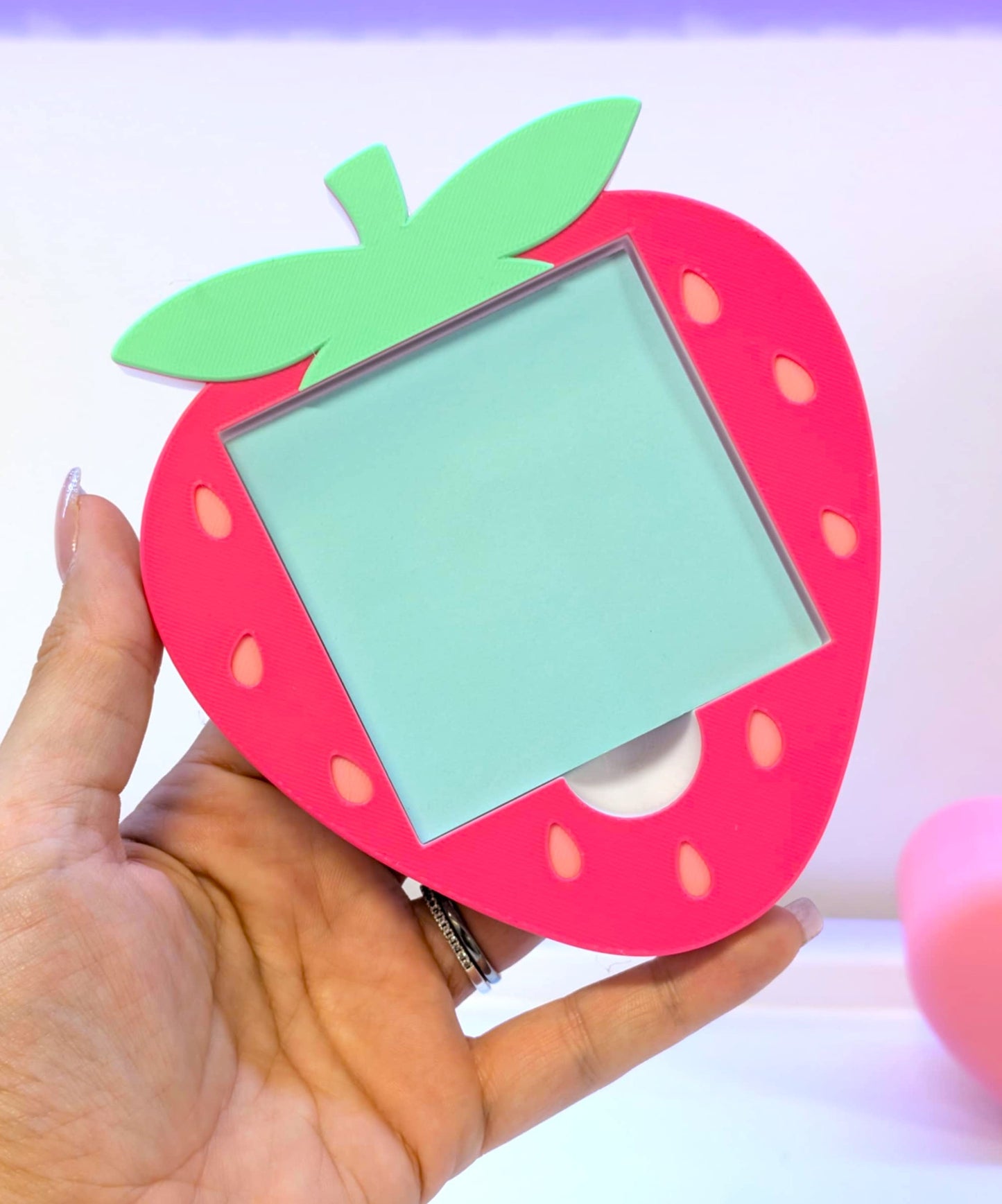 Strawberry Sticky Note Holder - STL & 3MF - Digital Download