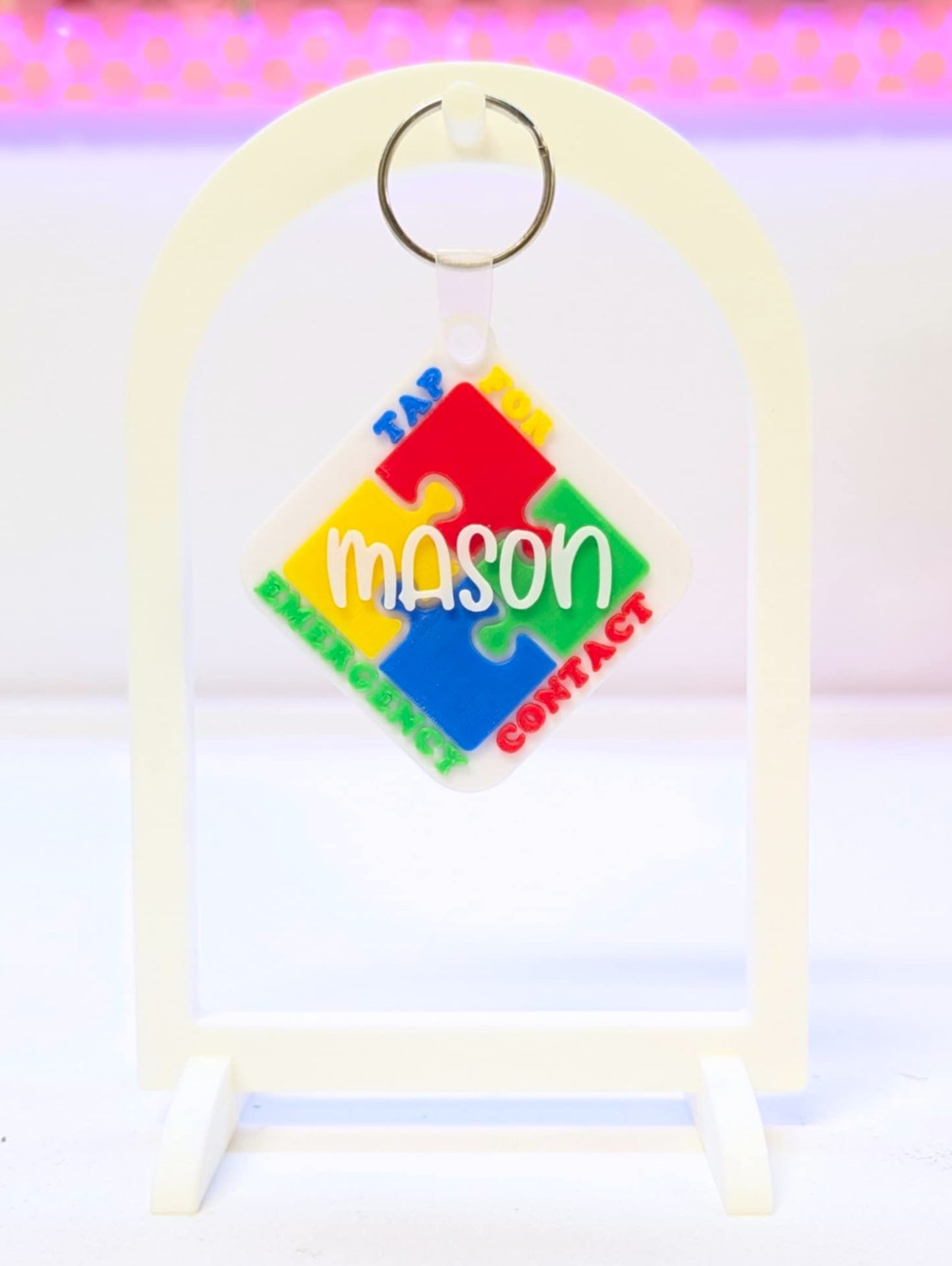 Digital Download - Emergency Contact Puzzle NFC Bag Tag