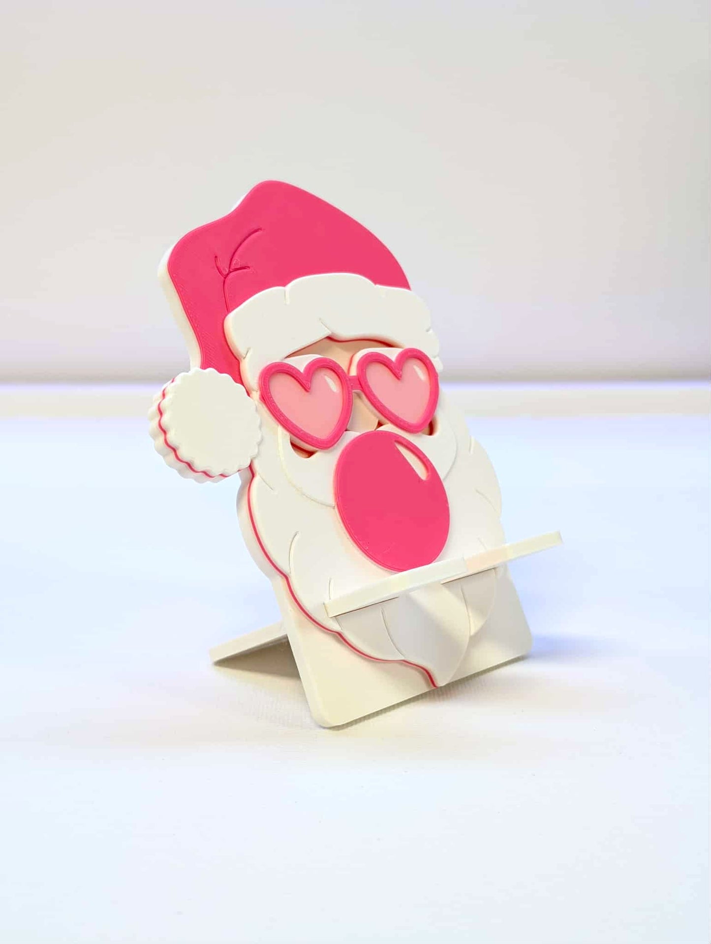Sassy Santa Phone Holder 3D Print File: Fun Desk Decor (STL/3MF Digital Download)