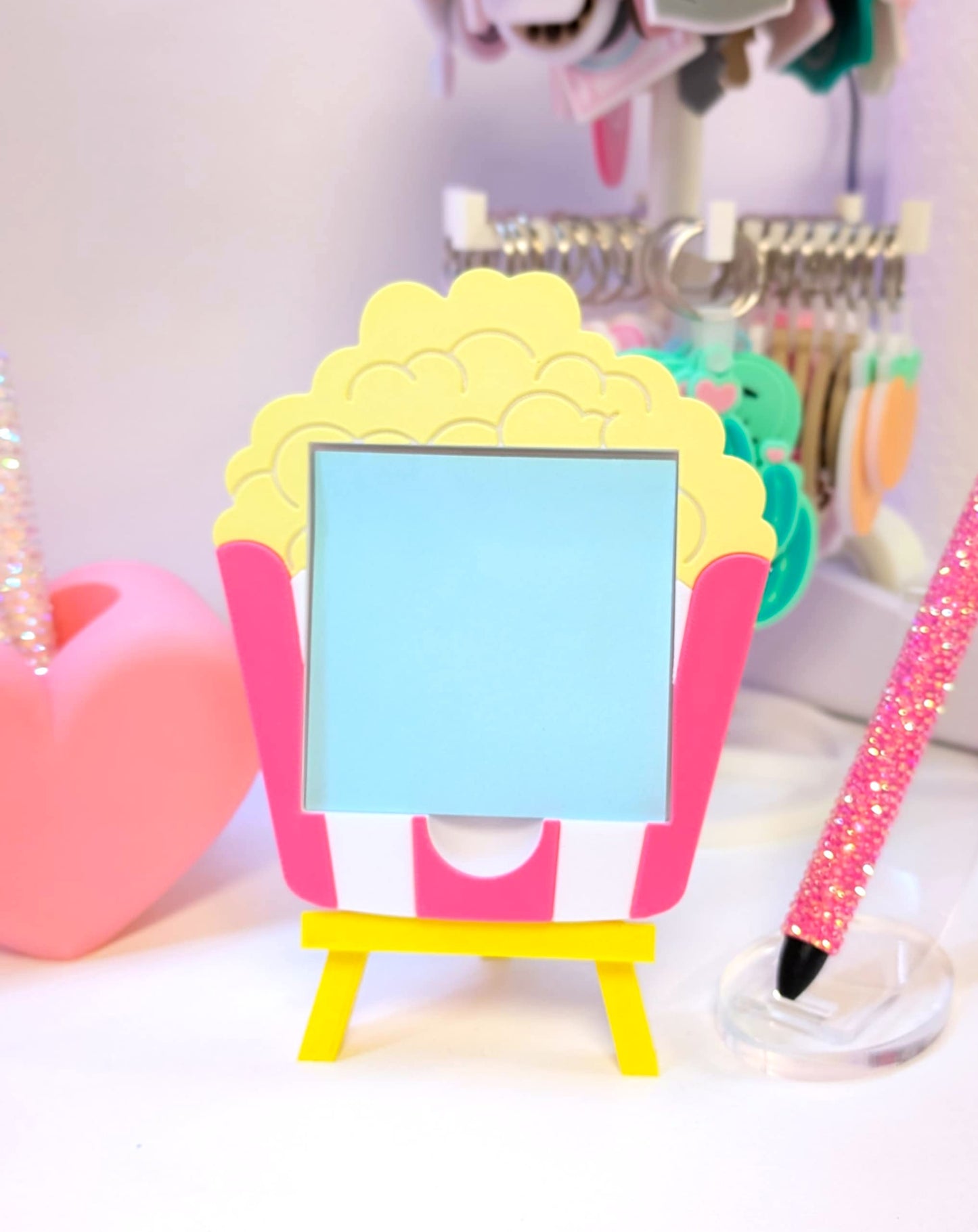 Popcorn Sticky Note Holder - STL & 3MF - Digital Download