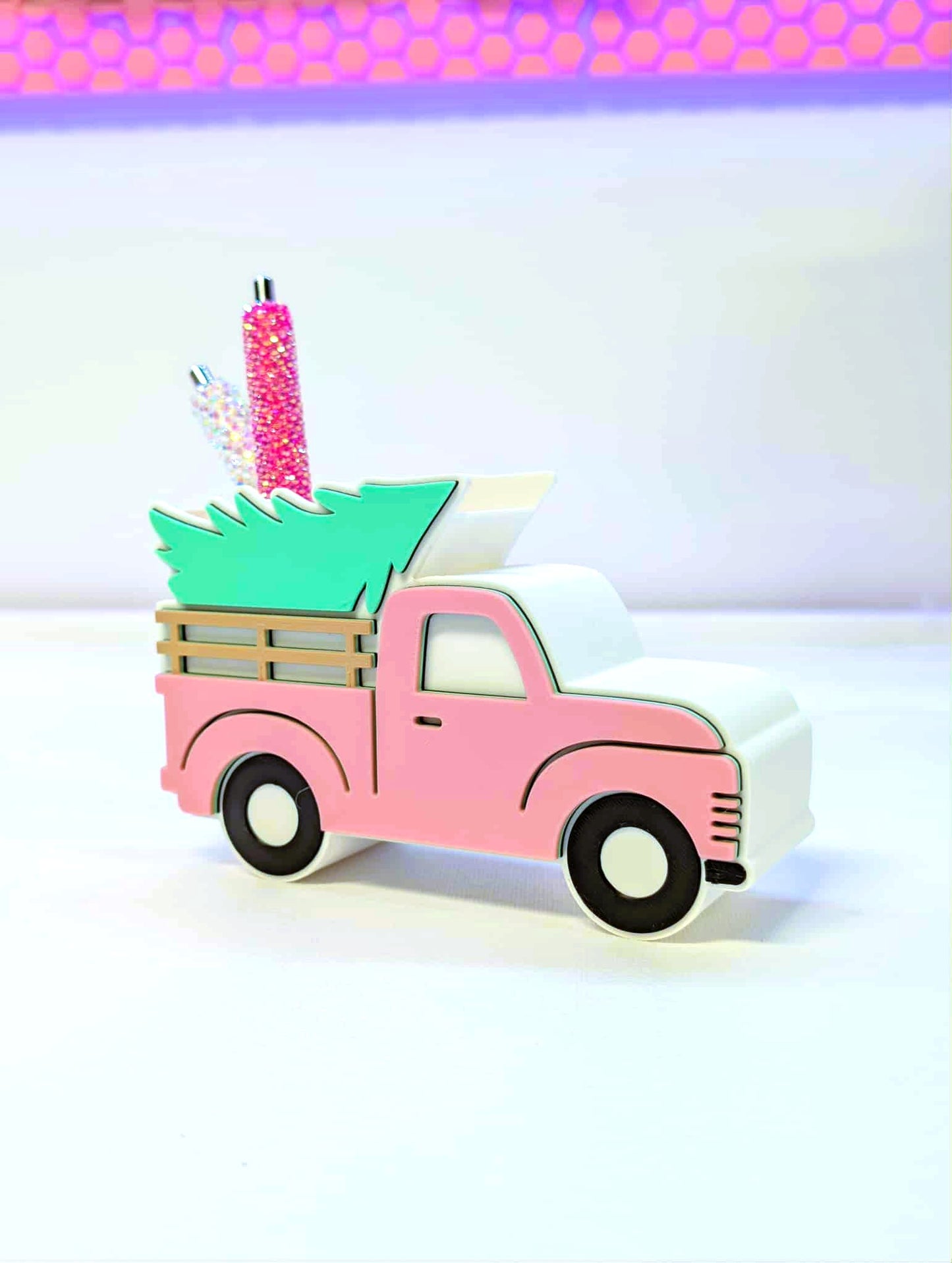 Farm Truck Pen Holder: 3D Print STL & 3MF File (Digital Download)