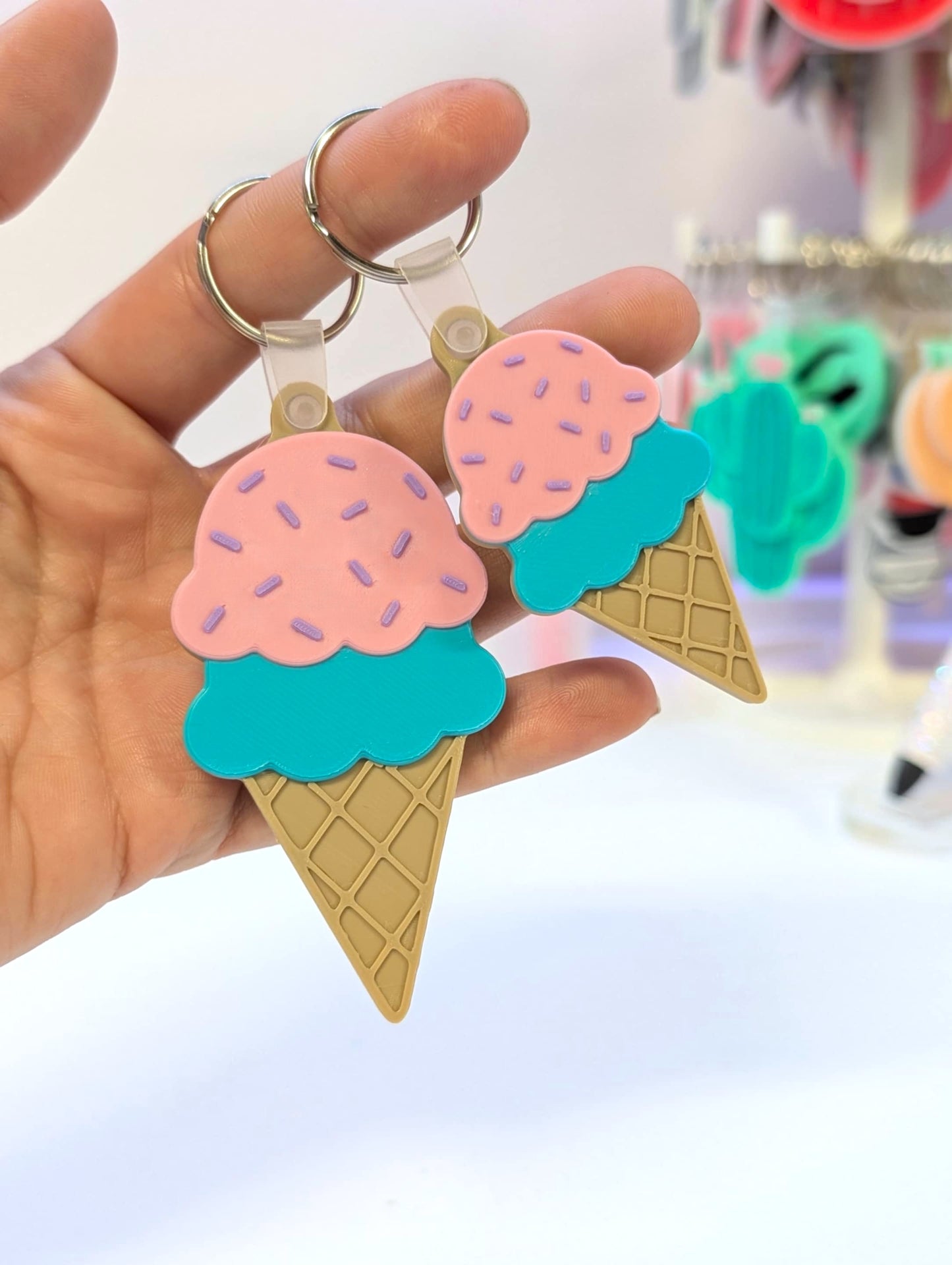 Digital Download - Ice Cream Cone NFC Keychain