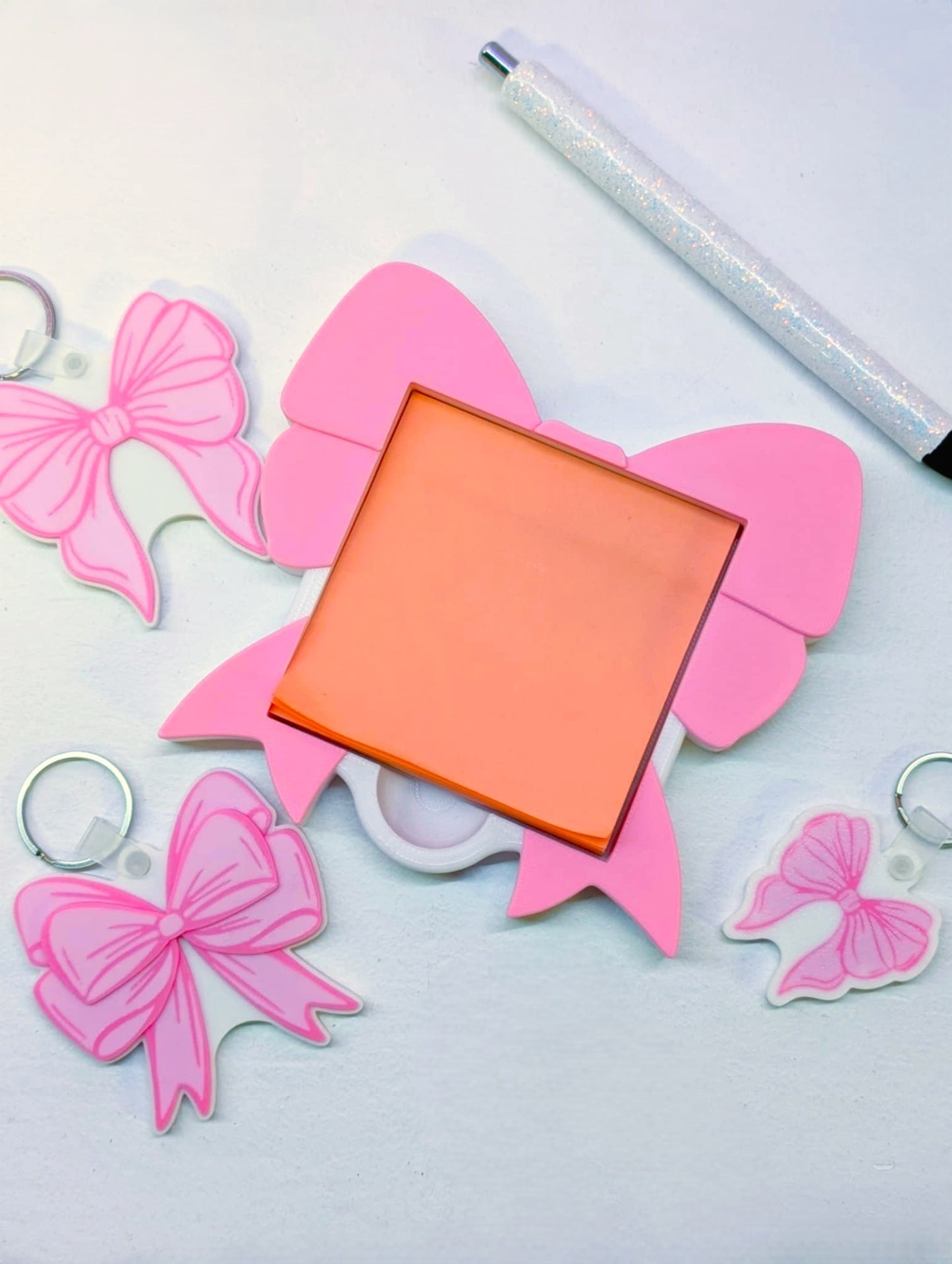 Bow Sticky Note Holder - STL & 3MF - Digital Download