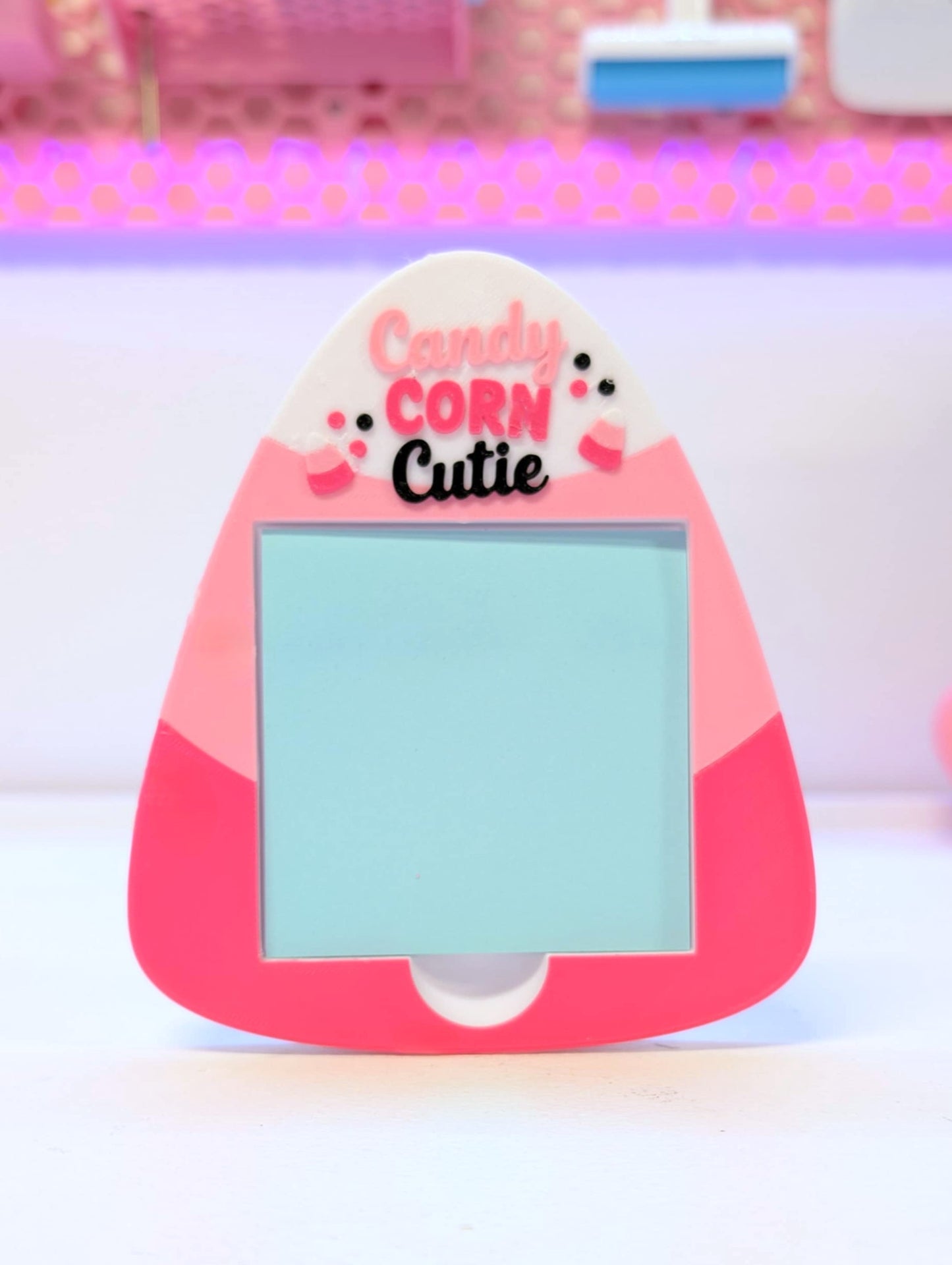 Candy Corn Cutie Sticky Note Holder - STL & 3MF - Digital Download