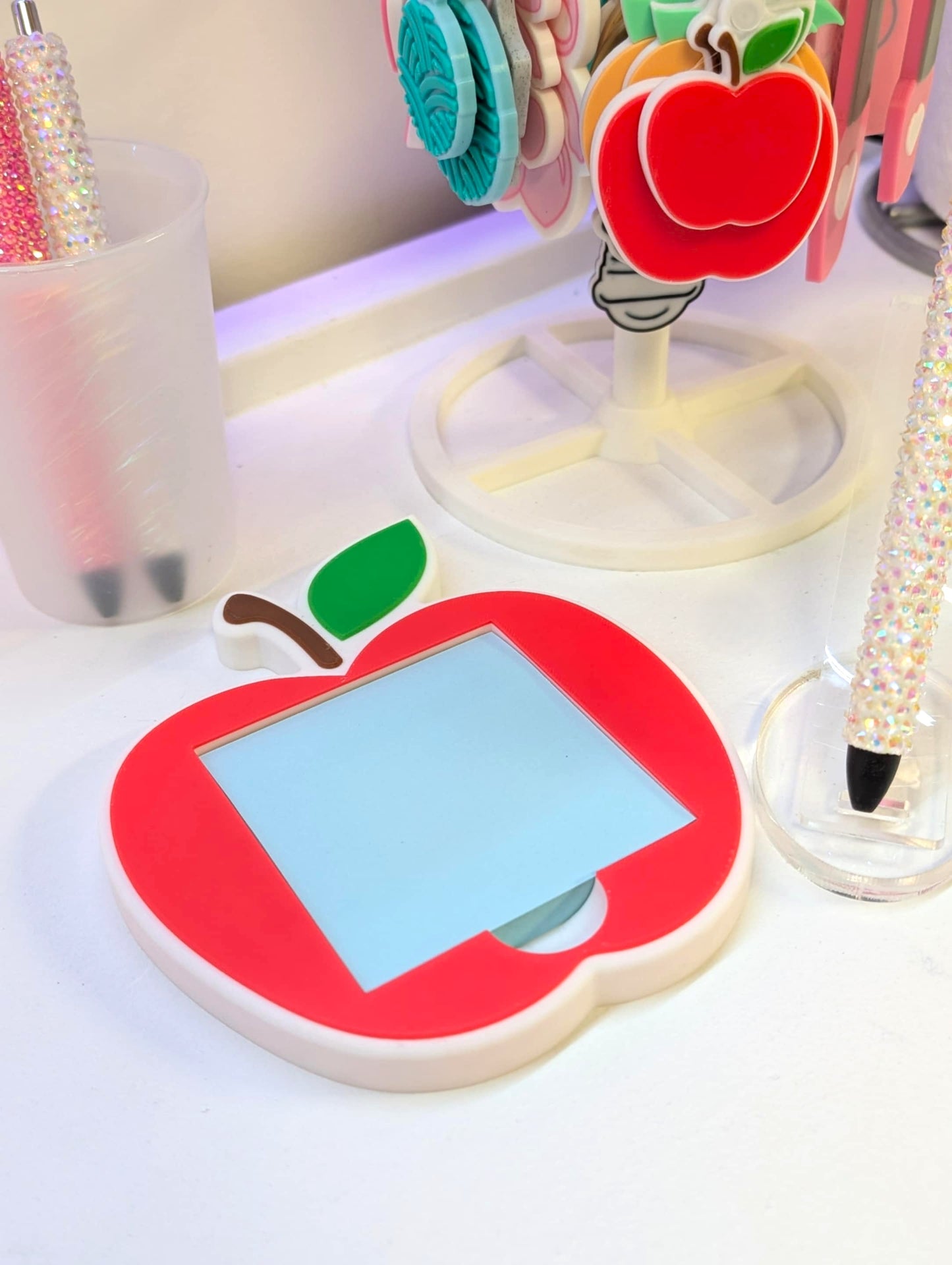 Apple Sticky Note Holder - STL & 3MF - Digital Download