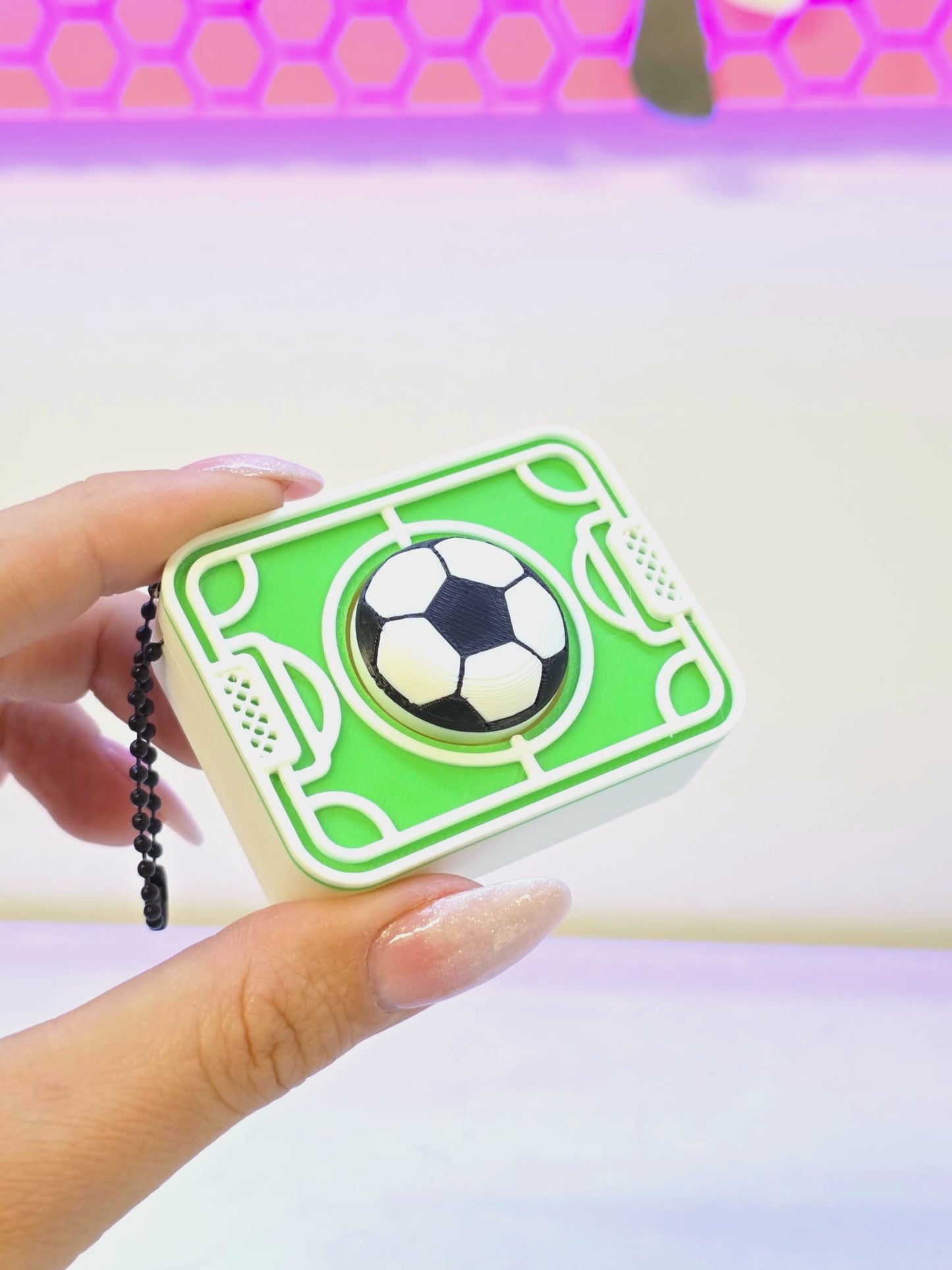 Soccer Field Fidget Clicker STL & 3MF 3D Print File - AMS (Digital Download)