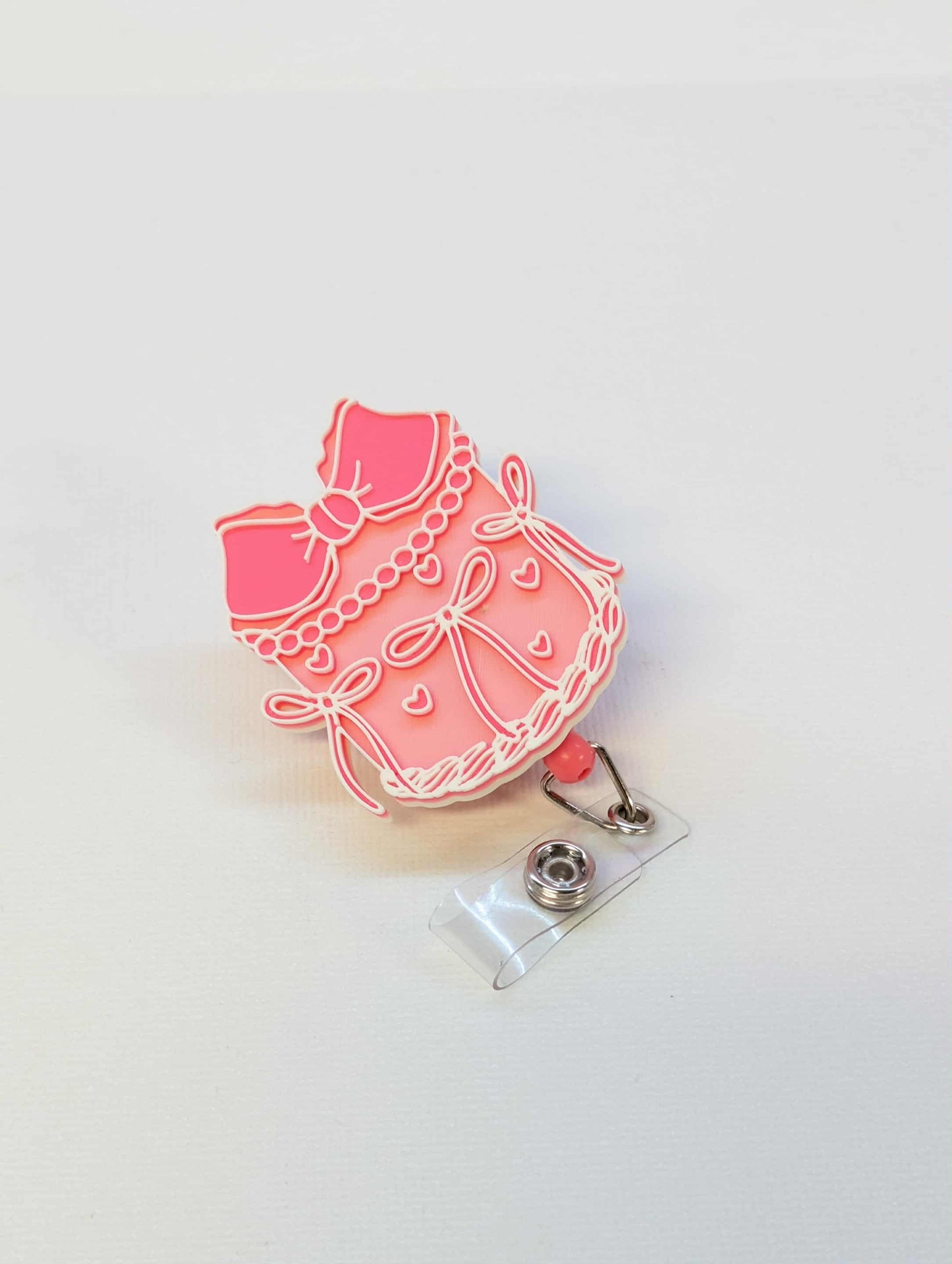 Bow Cake Badge Reel Topper Flat Back 3D Print File (STL & 3MF Digital Download)