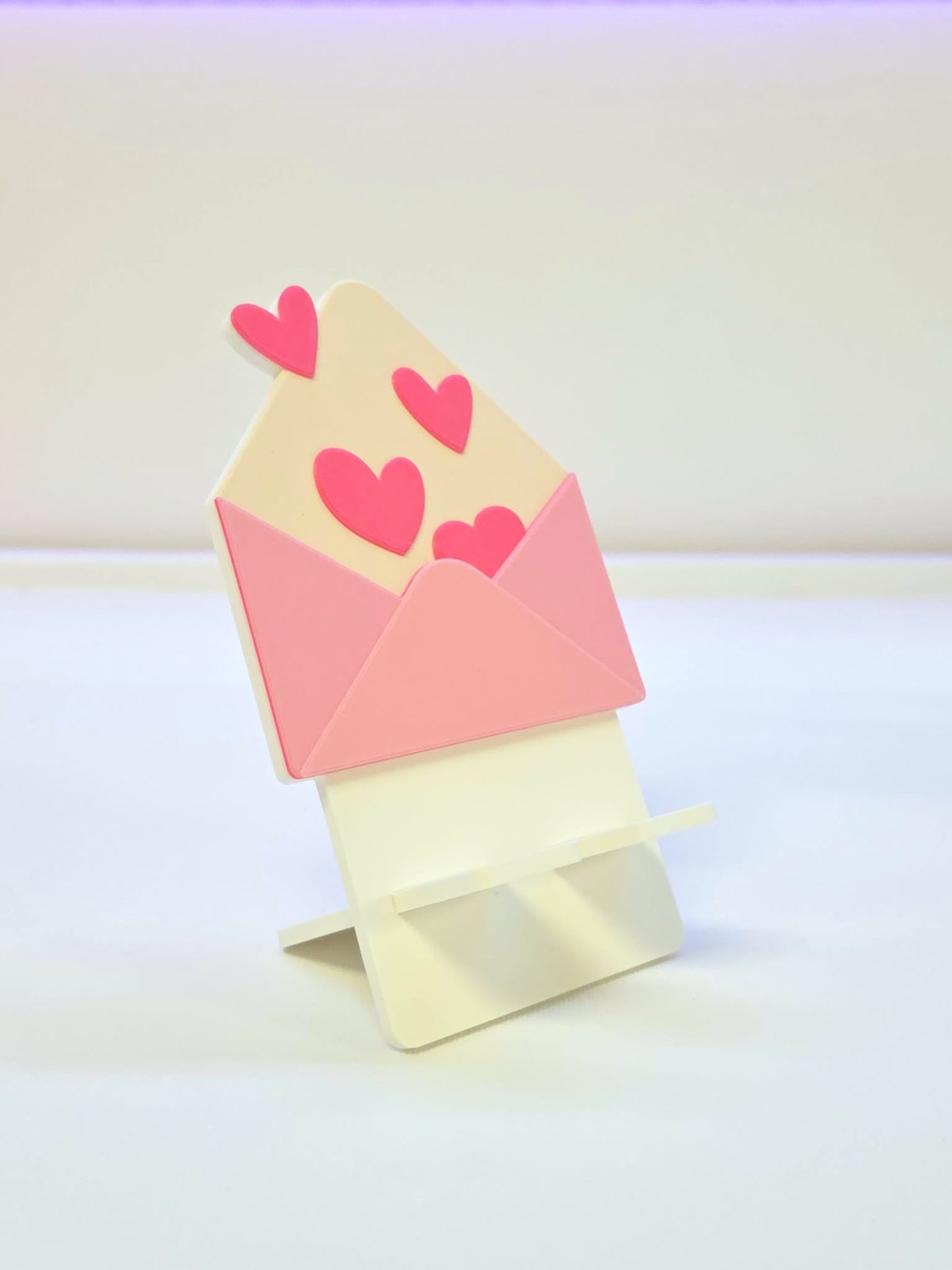 Love Letter Phone Holder 3D Print File (STL/3MF Digital Download)