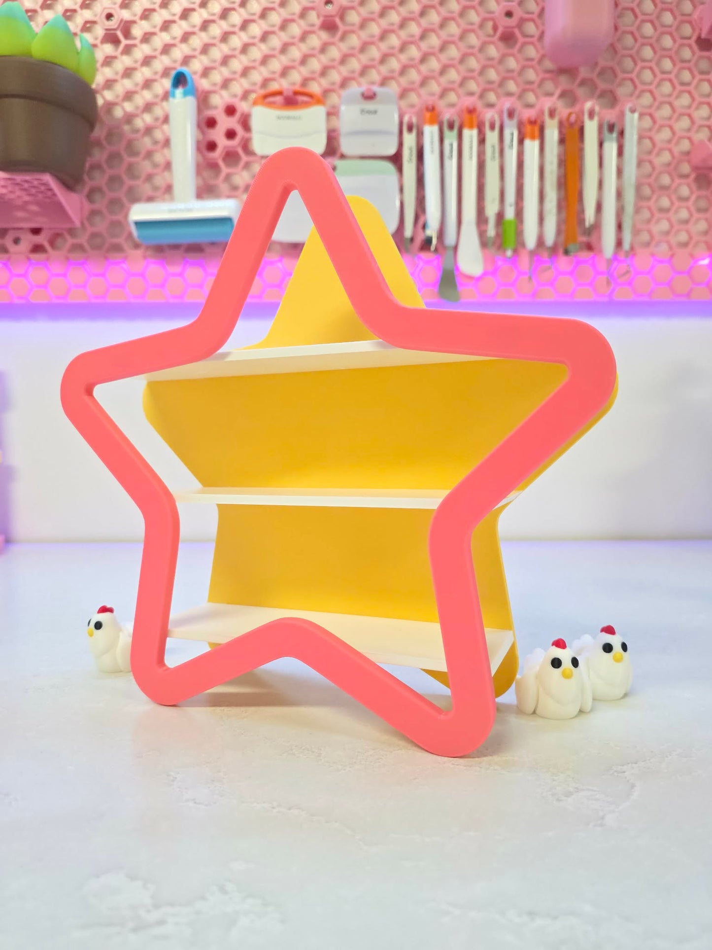 Star Shelf - Vendor Shelf Display 3D Print File (STL & 3MF Digital Download)