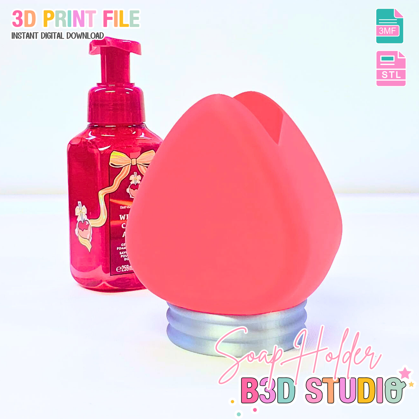 Christmas Light Soap Holder: 3D Print STL & 3MF File (Digital Download)