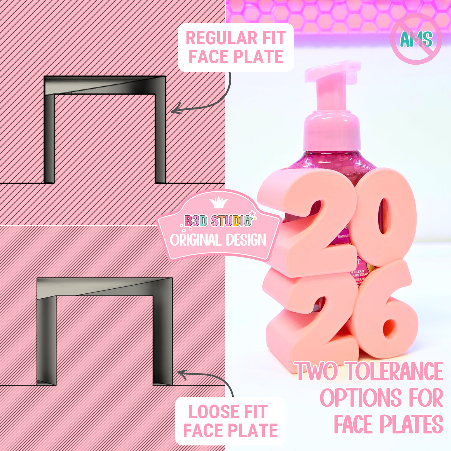 New Year 2026 Soap Holder: 3D Print STL & 3MF File (Digital Download)