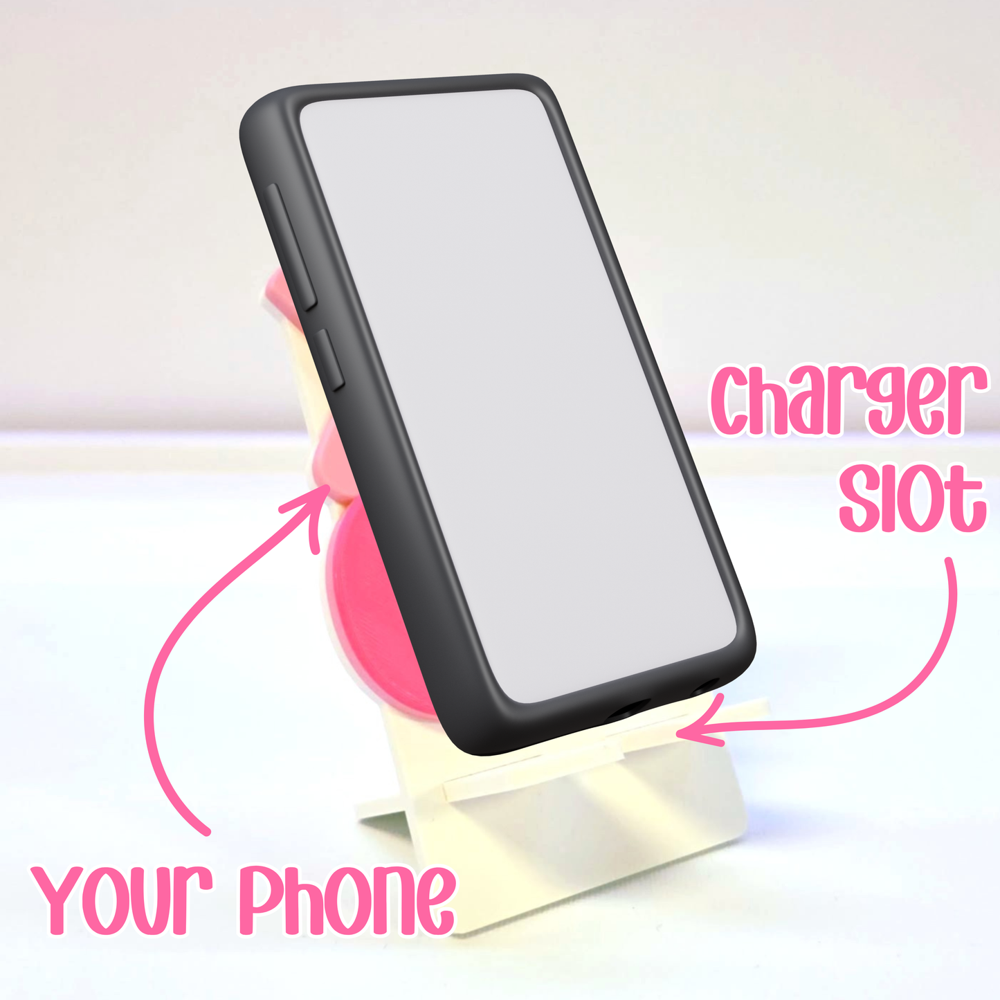 XO Hugs and Kisses Phone Holder 3D Print File (STL/3MF Digital Download)