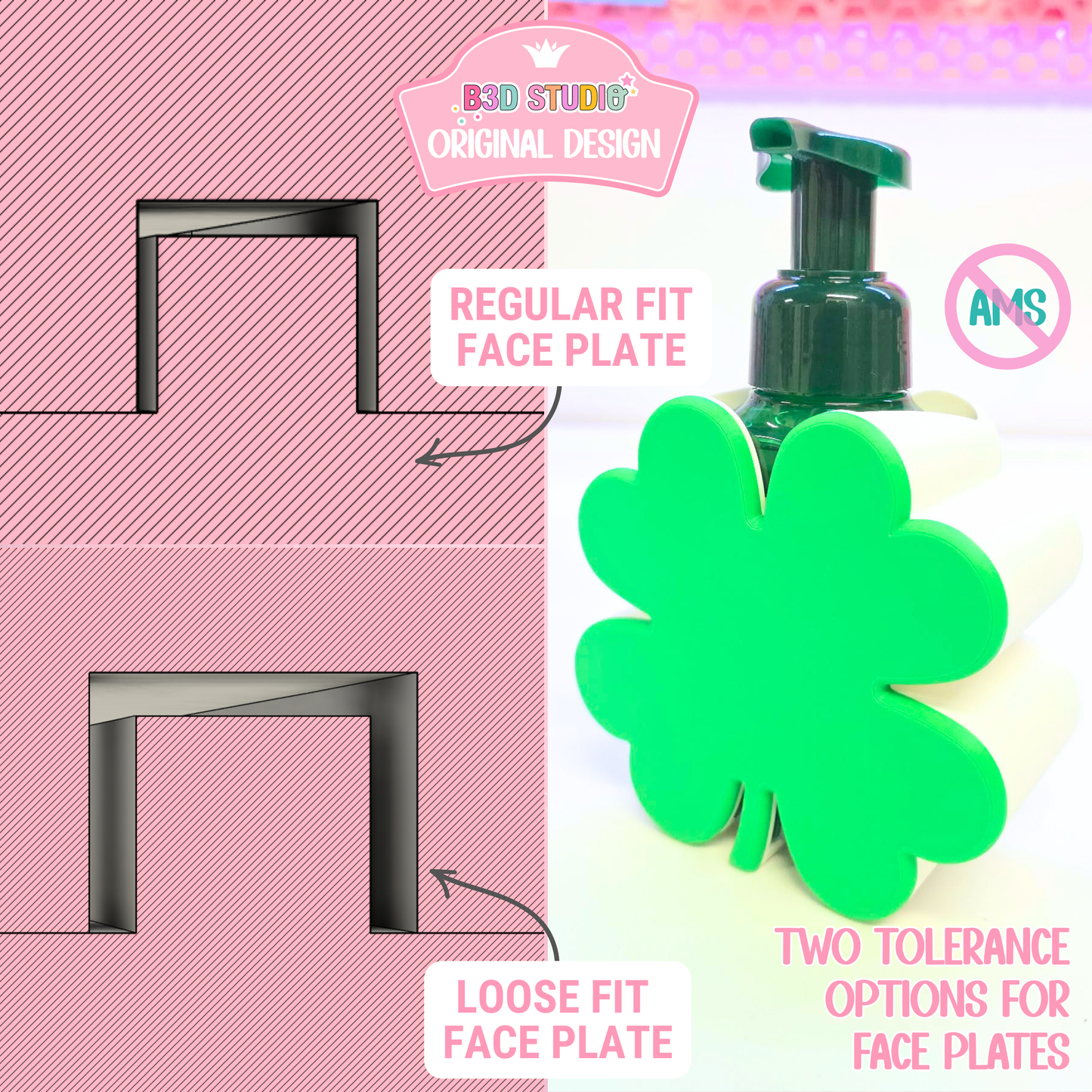 Shamrock Soap Holder: 3D Print STL & 3MF File (Digital Download)
