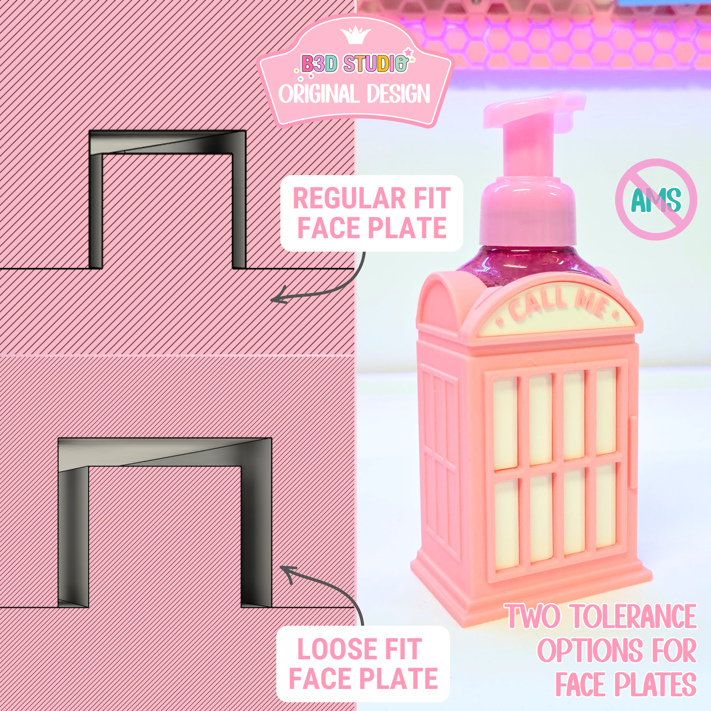 Phone Booth Soap Holder: 3D Print STL & 3MF File (Digital Download)