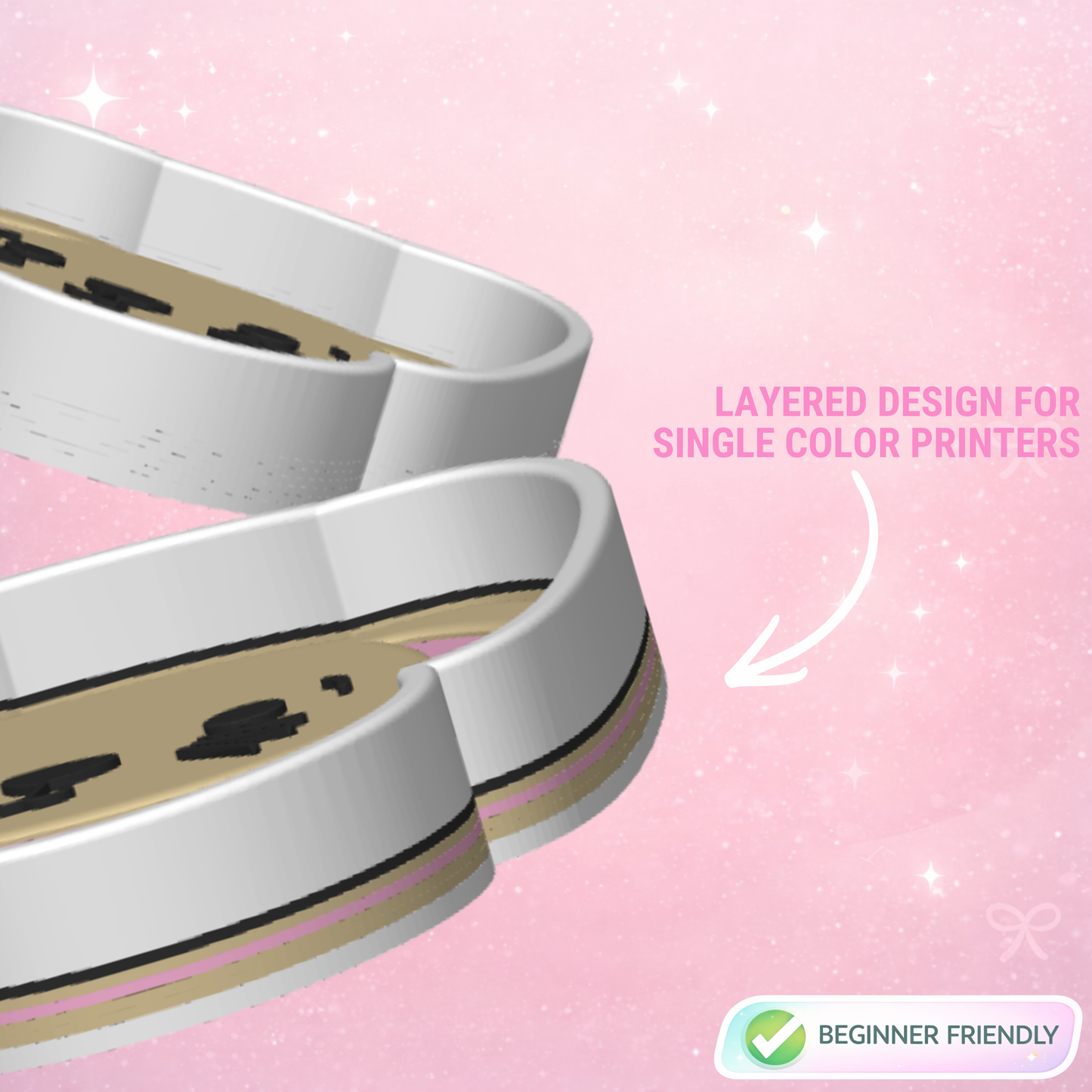 Bunny Trinket Dish 3D Print File – STL/3MF Desk Organization (Digital Download)