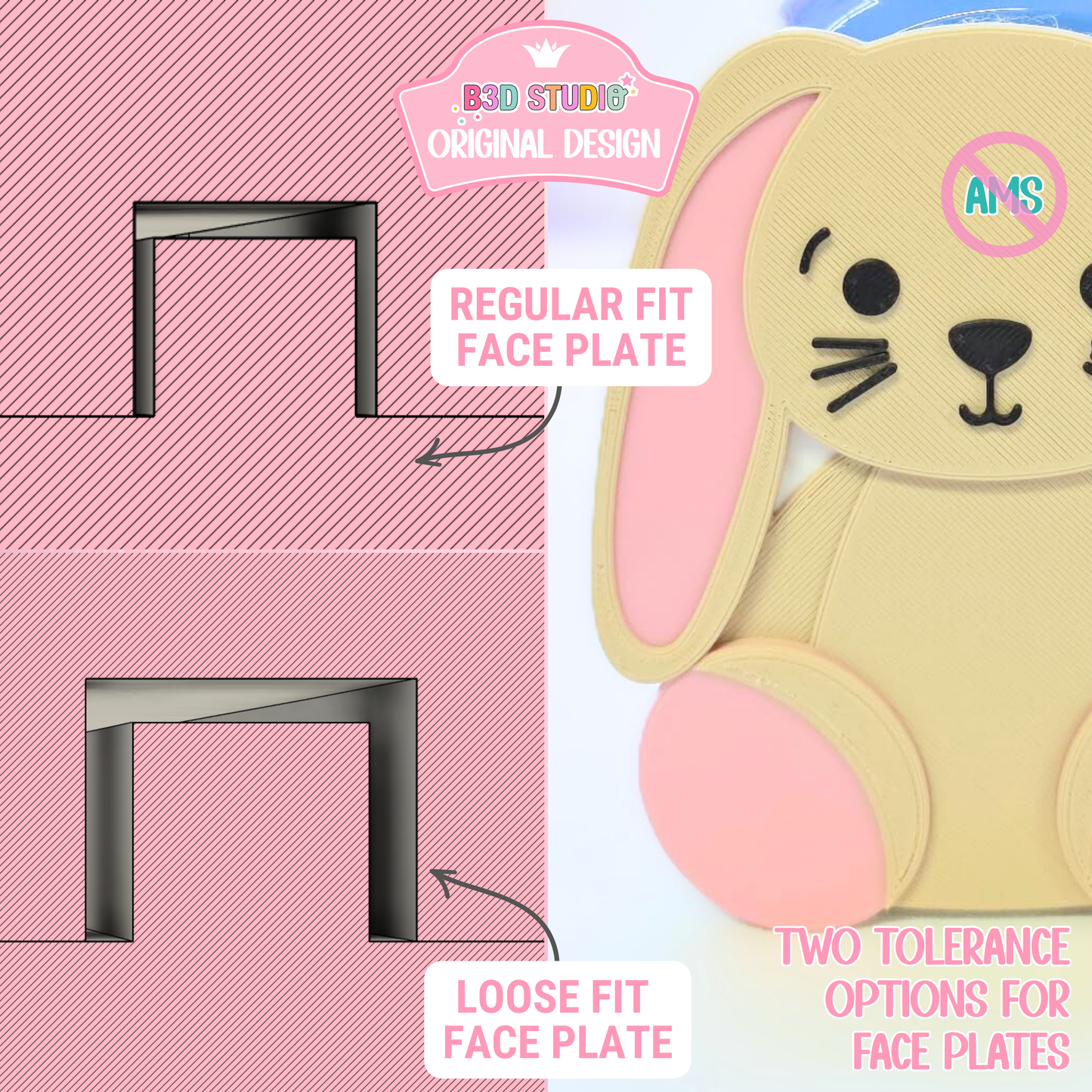 Bunny Pen Holder: 3D Print STL & 3MF File (Digital Download)