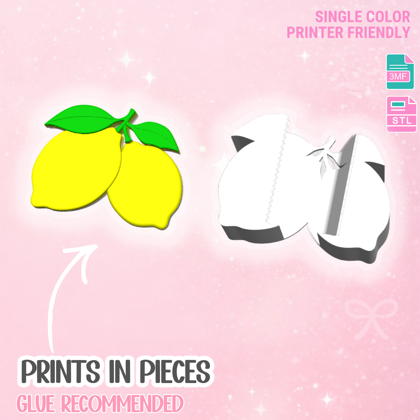 Lemons Soap Holder: 3D Print STL & 3MF File (Digital Download)