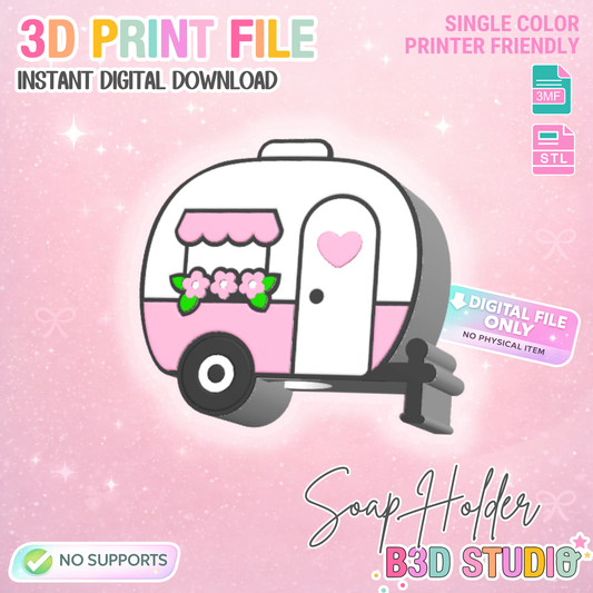 Camper Soap Holder: 3D Print STL & 3MF File (Digital Download)