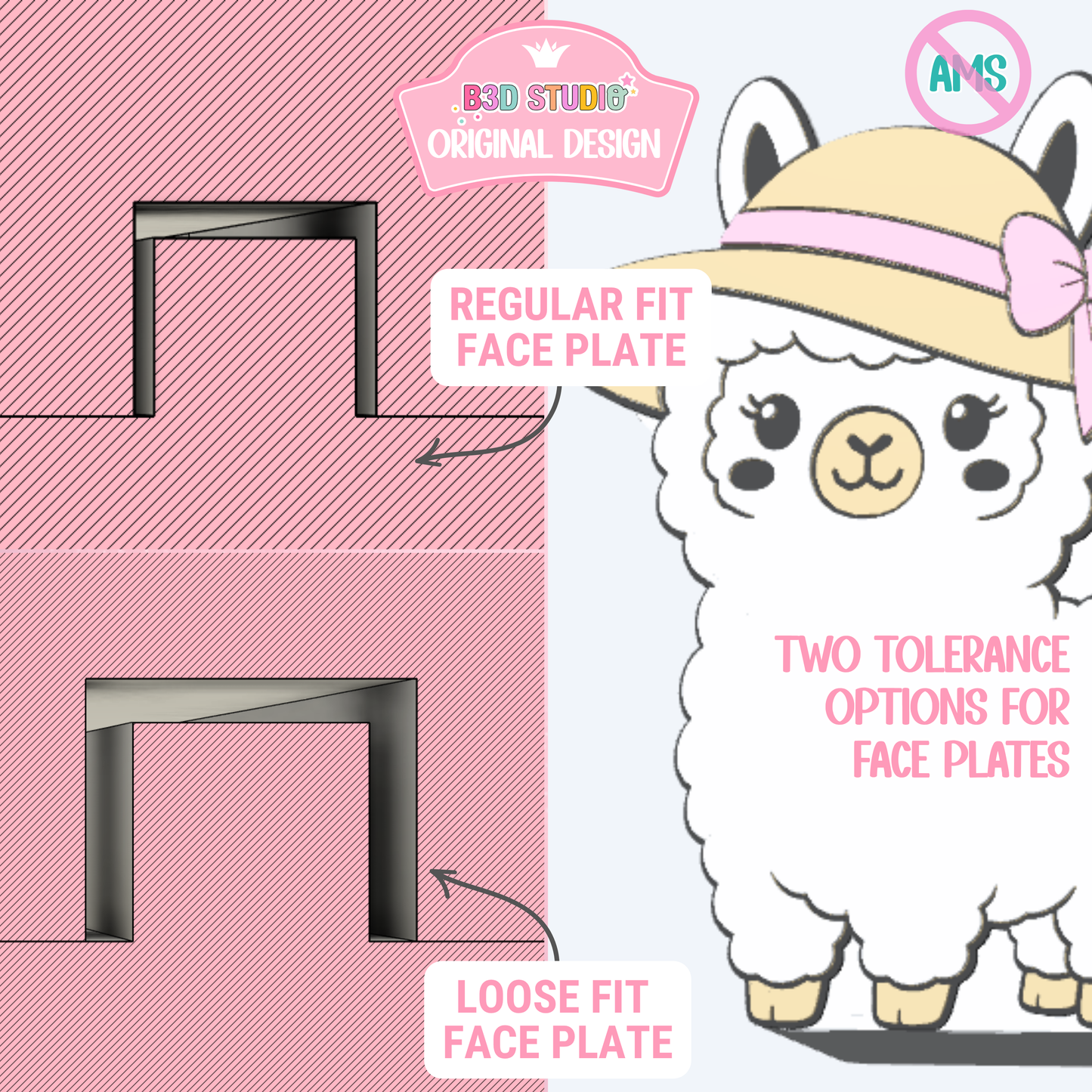 Summer Llama Pen Holder: 3D Print STL & 3MF File (Digital Download)