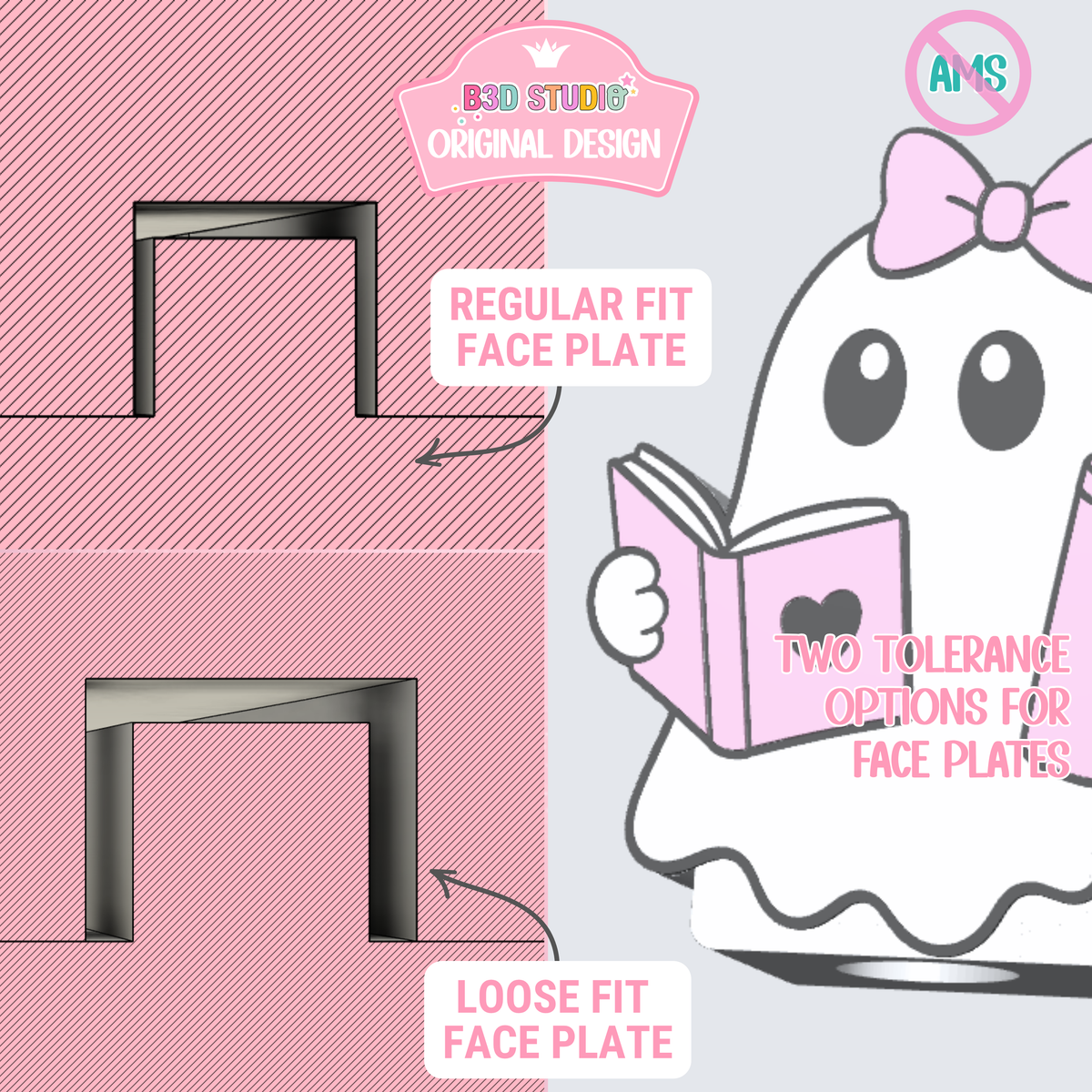Bookish Ghost Soap Holder: 3D Print STL & 3MF File (Digital Download)