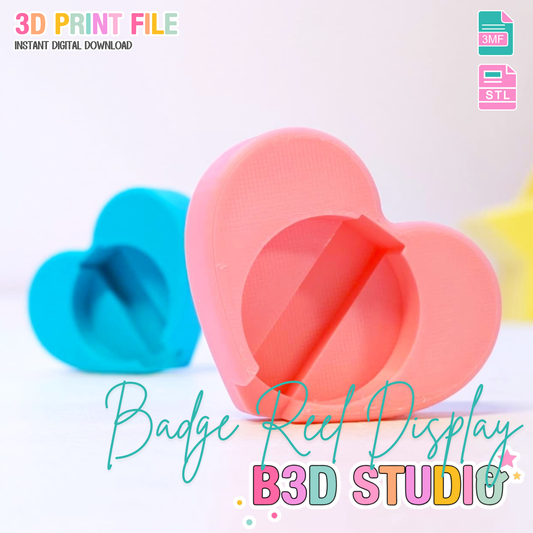 Digital Download - Heart Badge Reel Holder