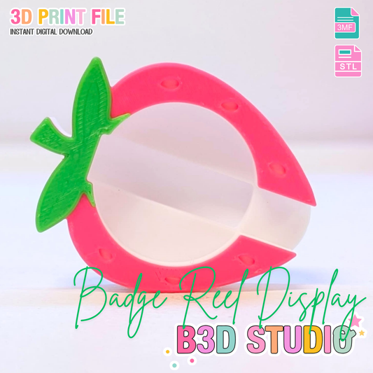 Digital Download - Strawberry Badge Reel Holder