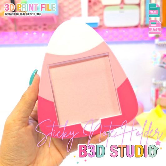 Candy Corn Sticky Note Holder - STL & 3MF - Digital Download