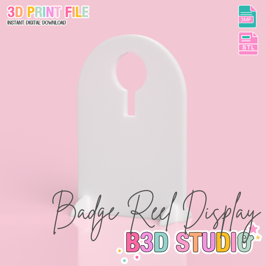 Raised Badge Reel Display Arch 3D Print File (STL & 3MF Digital Download)