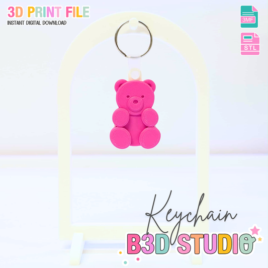 Gummy Bear NFC Keychain STL/3MF Digital File Download