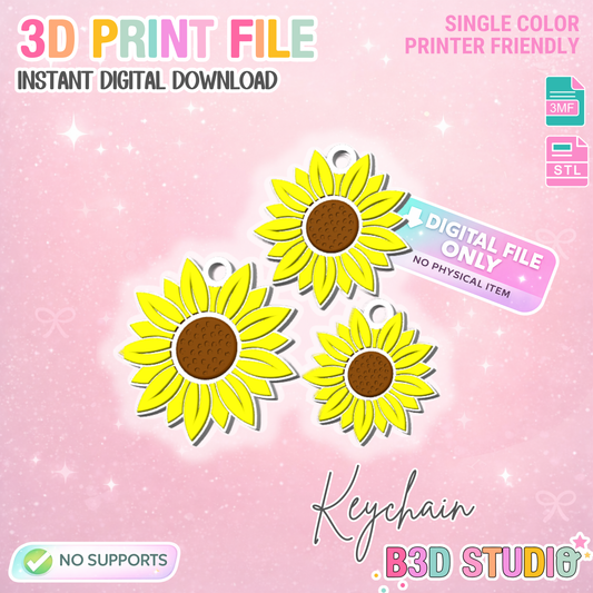 Digital Download - Sunflower NFC Keychain