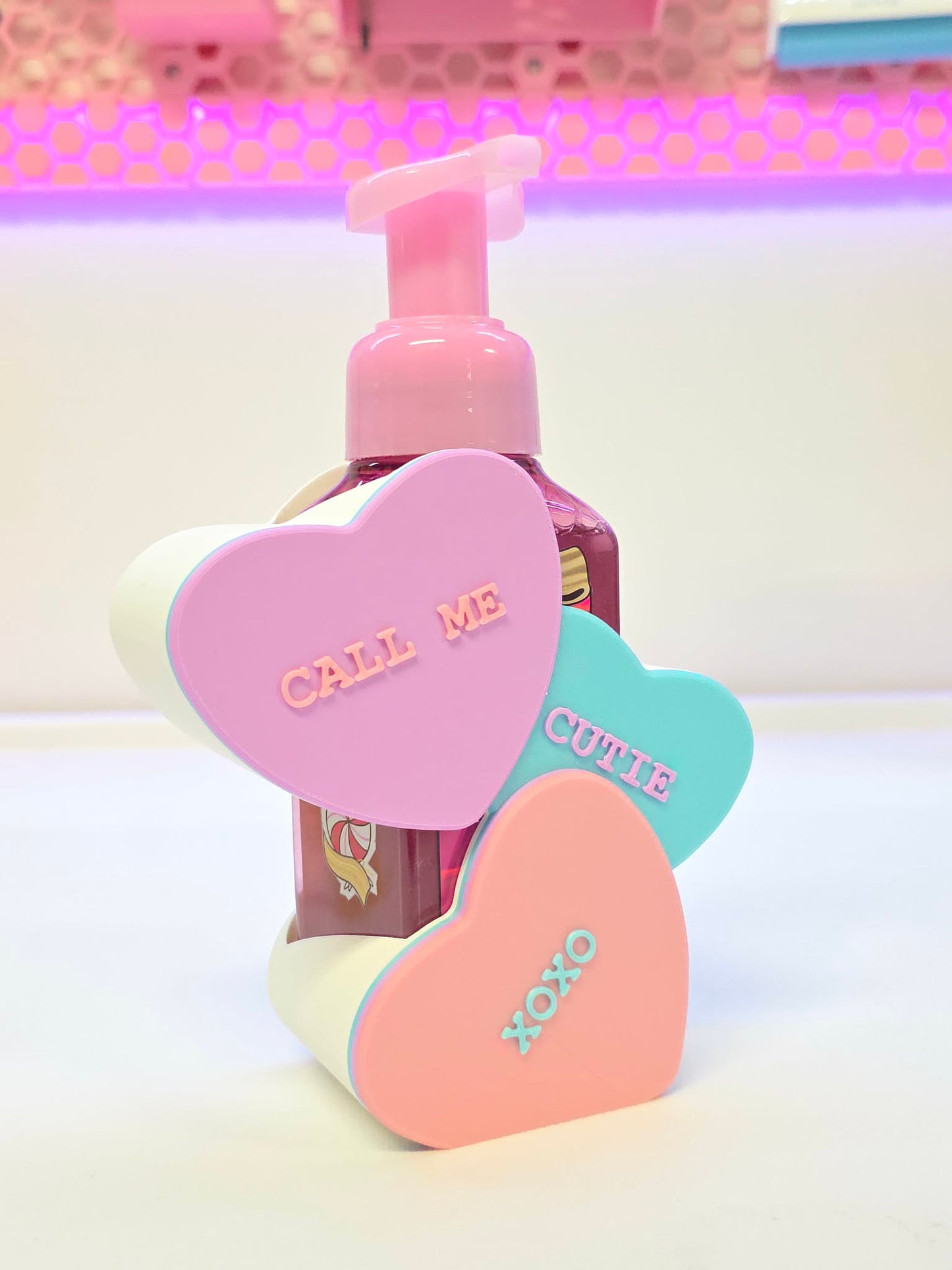 Candy Hearts Soap Holder: 3D Print STL & 3MF File (Digital Download)