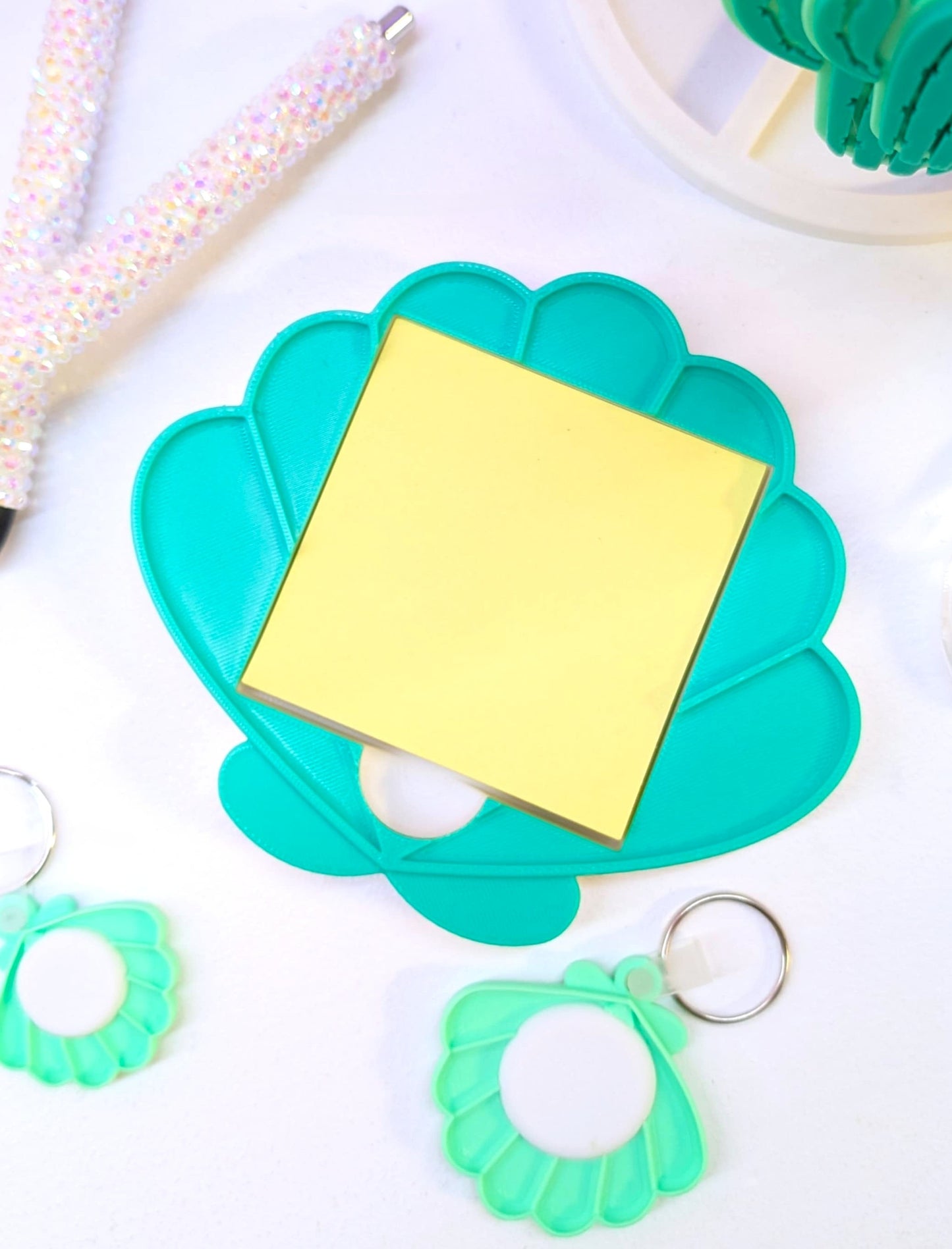 Shell Sticky Note Holder - STL & 3MF - Digital Download