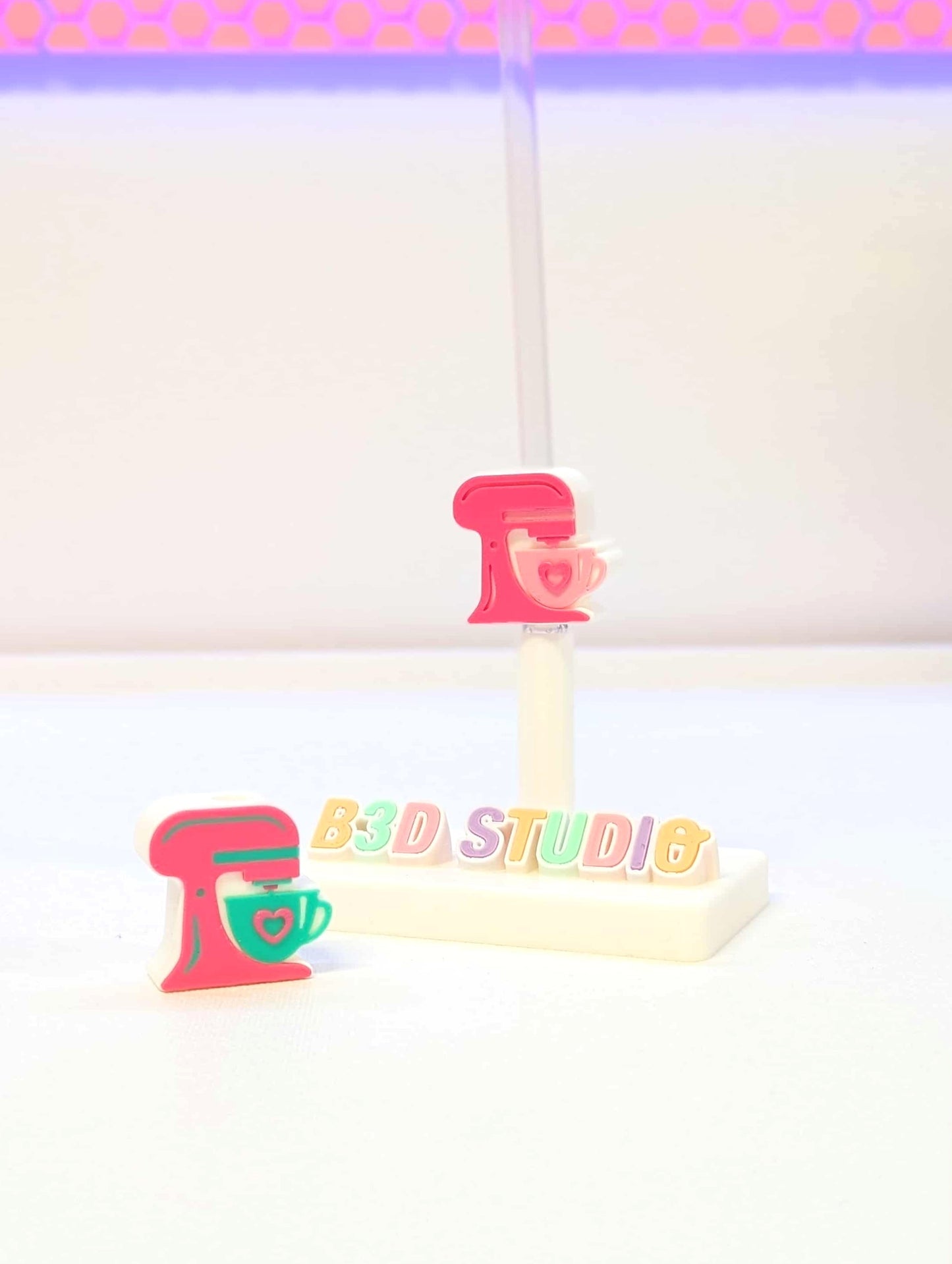 Mixer Straw Topper 3D Print File (STL & 3MF Digital Download) 8mm + 10mm Sizes