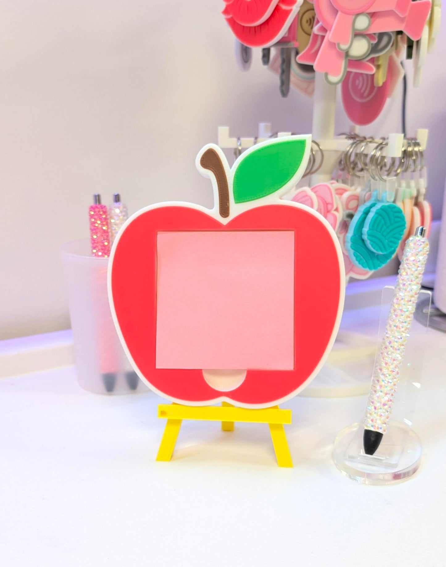 Apple Sticky Note Holder - STL & 3MF - Digital Download