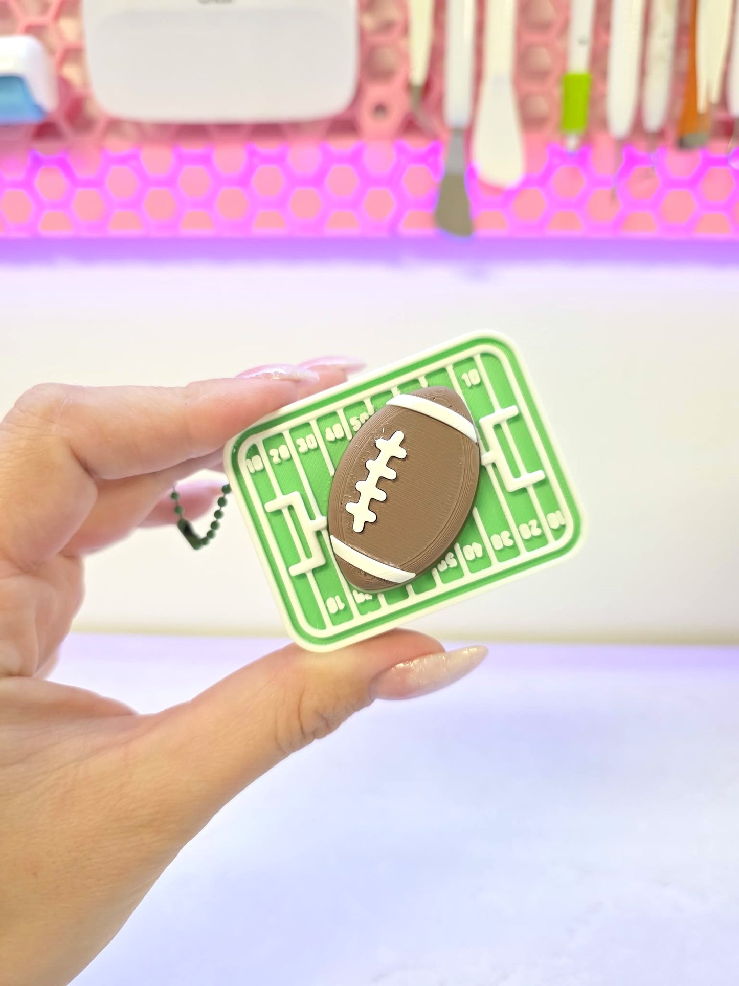 Football Field Fidget Clicker STL & 3MF 3D Print File (Digital Download)