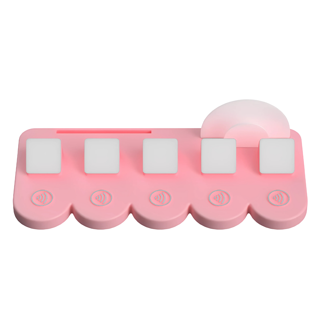 5 Icon Business Card Holder - NFC Display Base