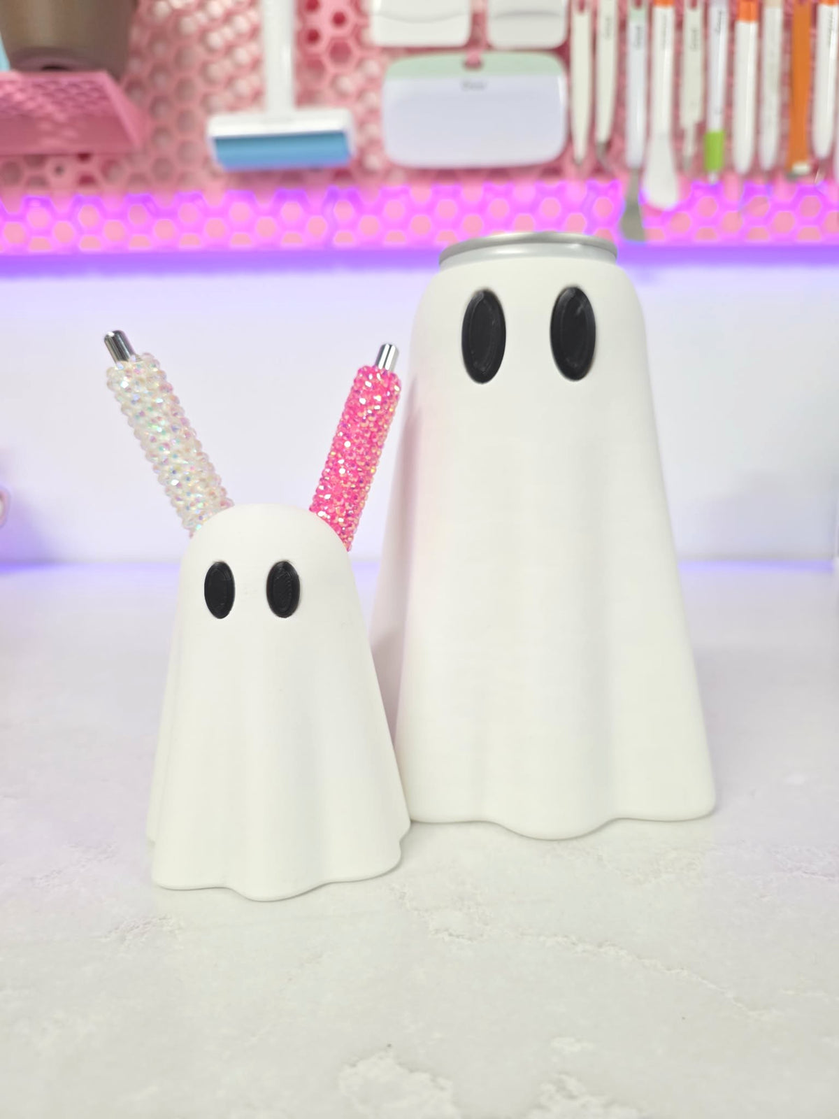 Mini Ghost Pen Holder: 3D Print STL & 3MF File (Digital Download)