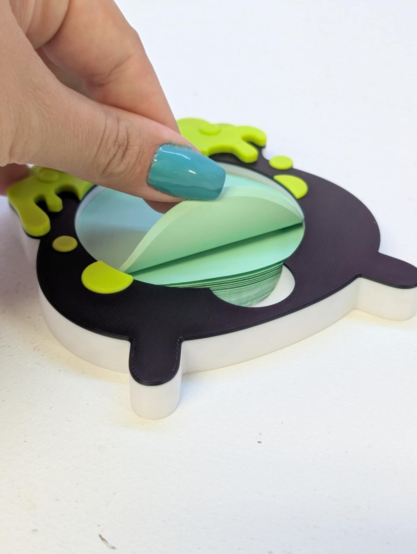 Cauldron Round Sticky Note Holder - STL & 3MF - Digital Download