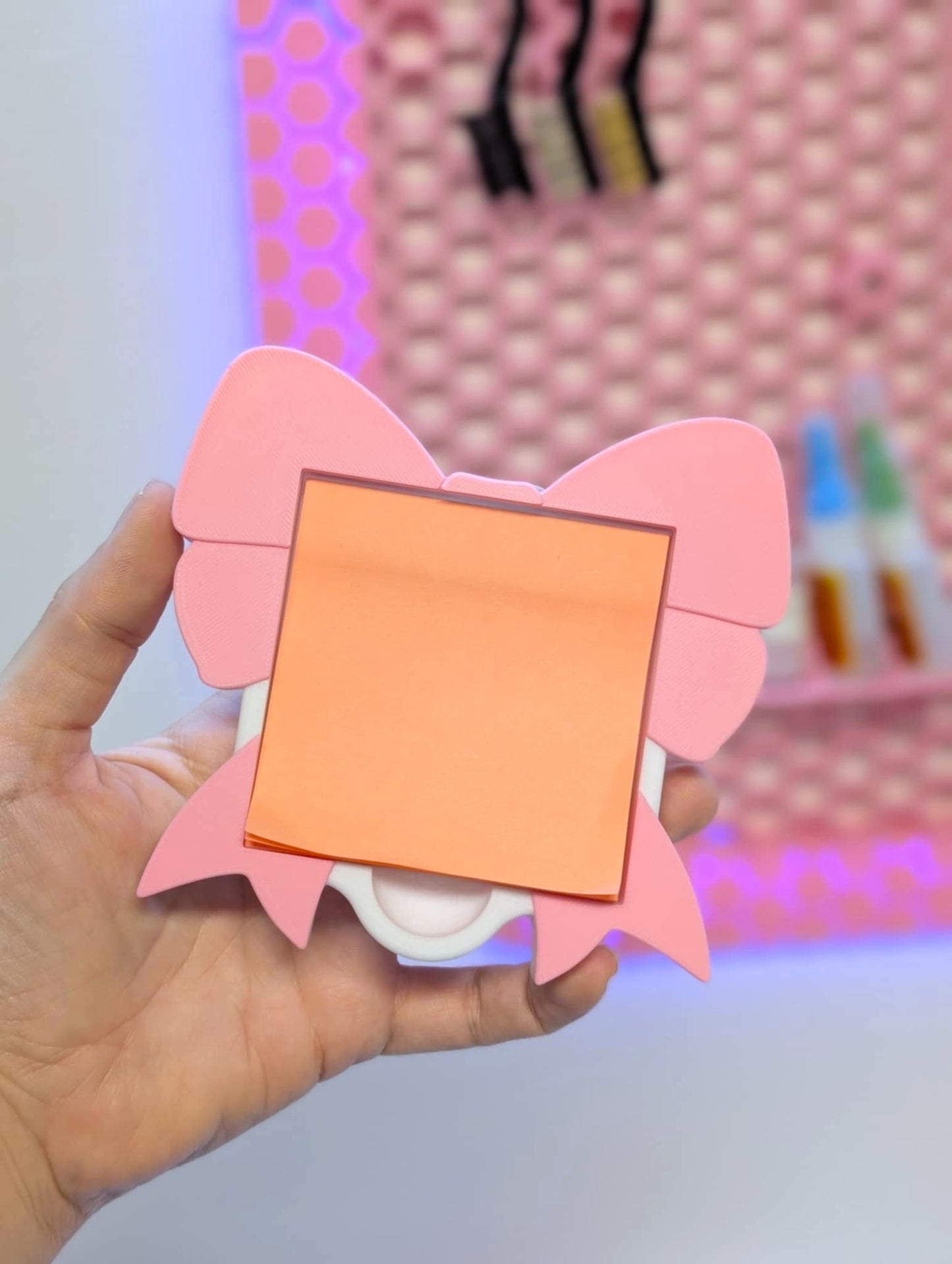 Bow Sticky Note Holder - STL & 3MF - Digital Download