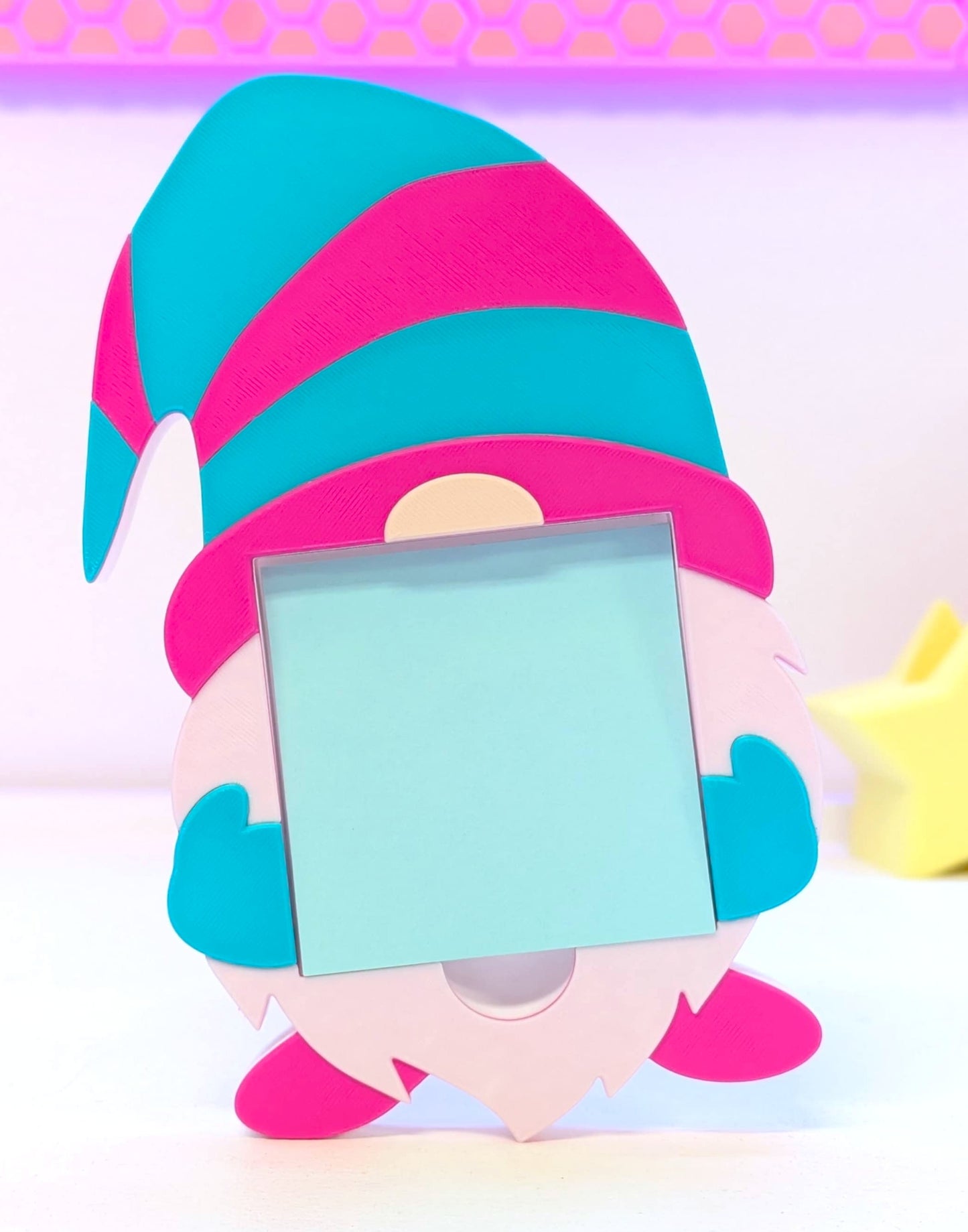 Gnome Sticky Note Holder - STL & 3MF - Digital Download