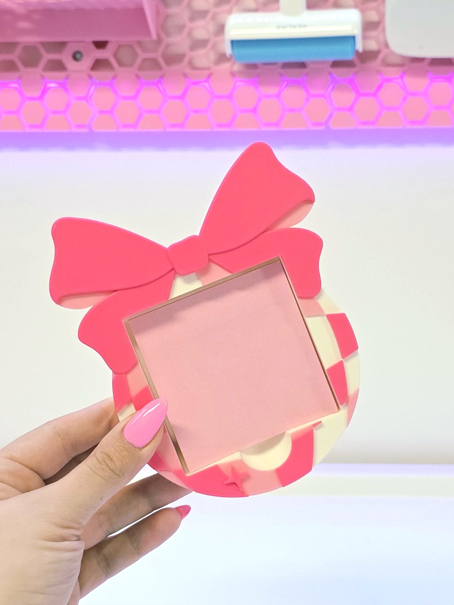 Disco Bow Sticky Note Holder: 3D Print File (STL/3MF Digital Download)