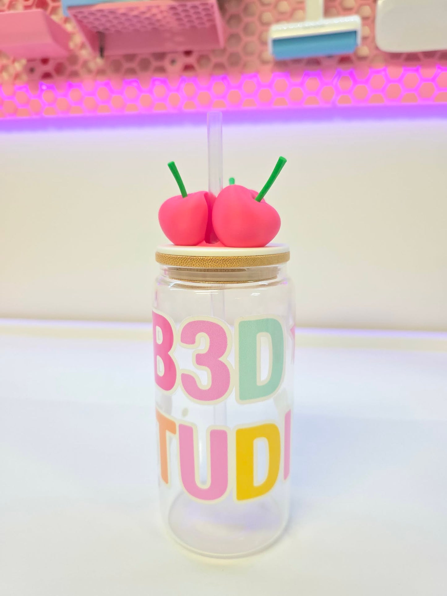 Cherries Lid Topper – Cup Topper 3D Print File (STL & 3MF Digital Download)