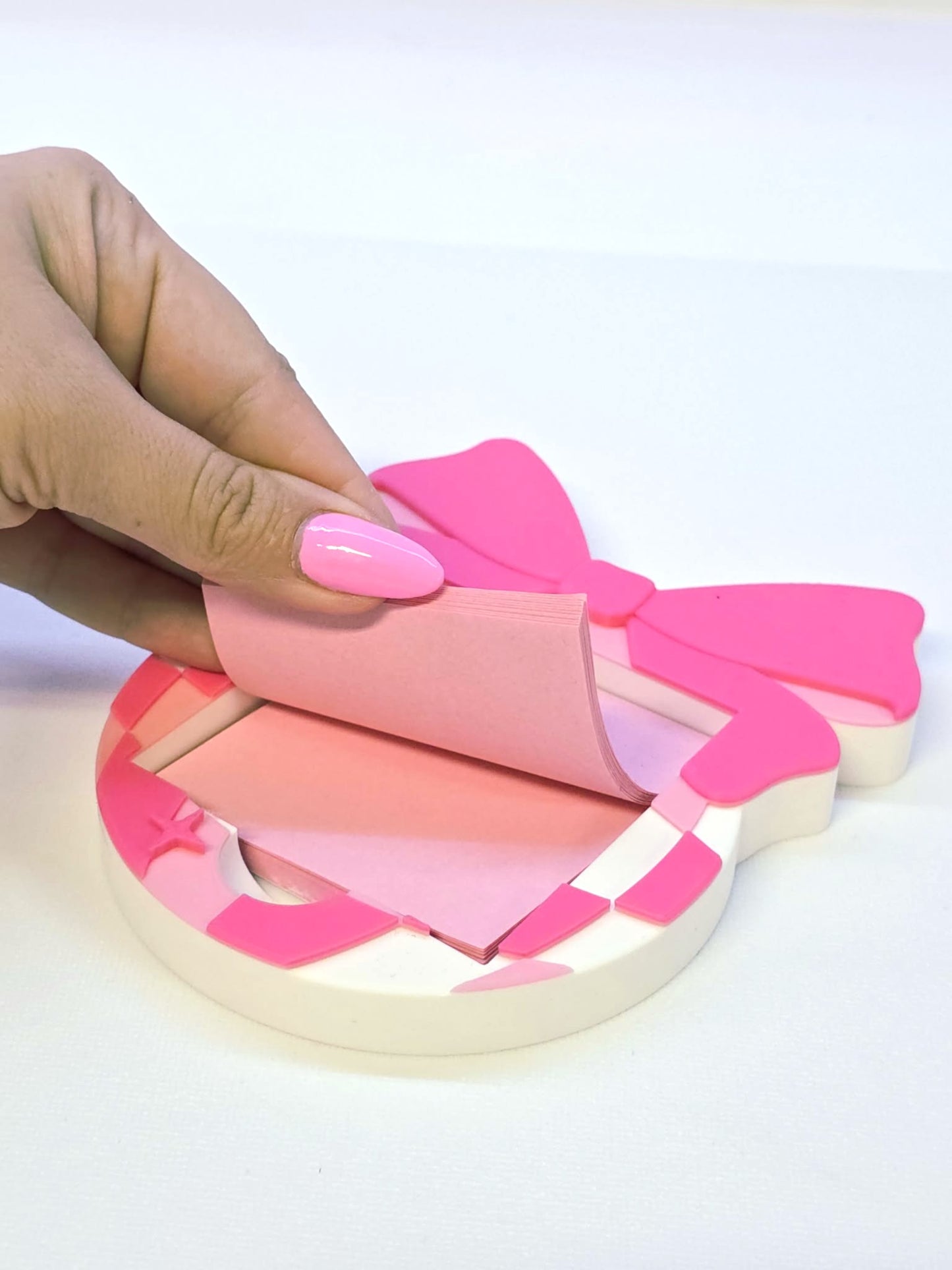 Disco Bow Sticky Note Holder: 3D Print File (STL/3MF Digital Download)