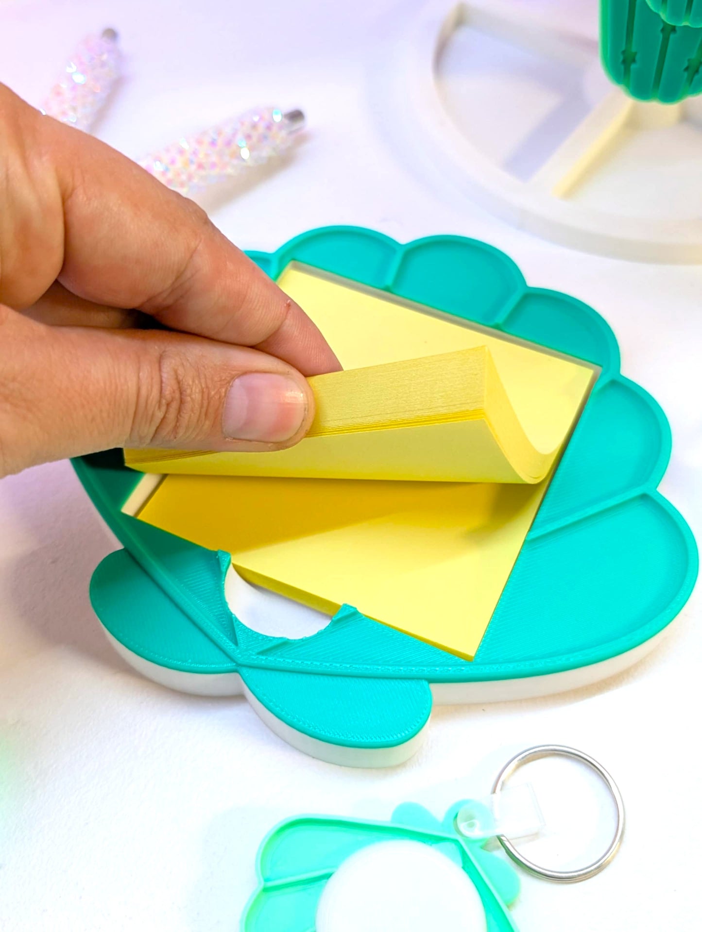 Shell Sticky Note Holder - STL & 3MF - Digital Download