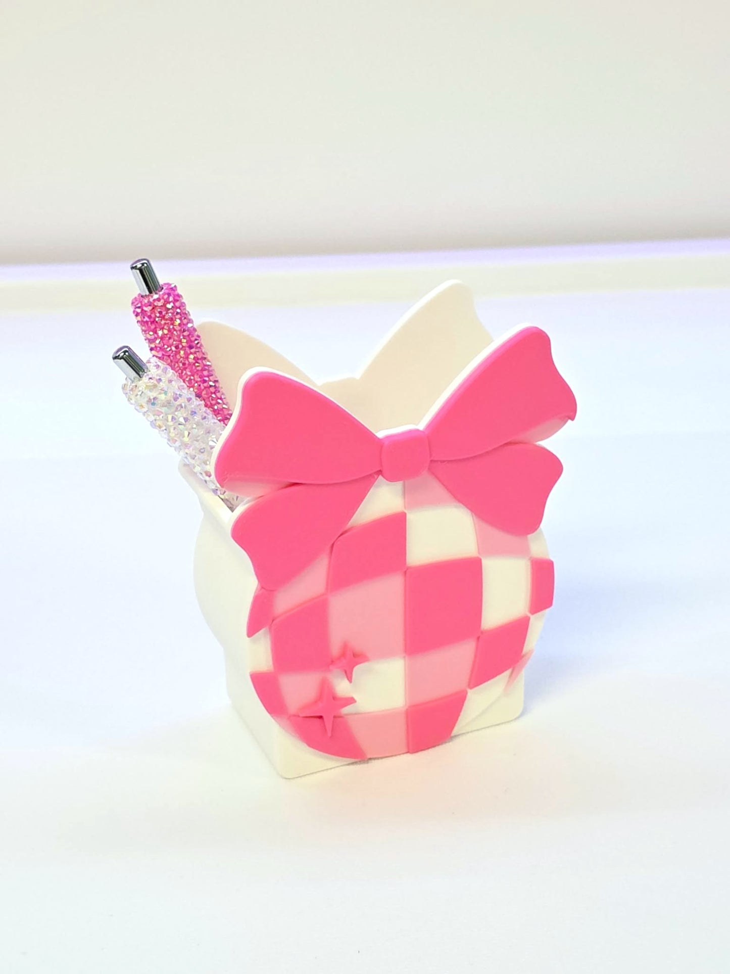 Disco Bow Pen Holder: 3D Print STL & 3MF File (Digital Download)